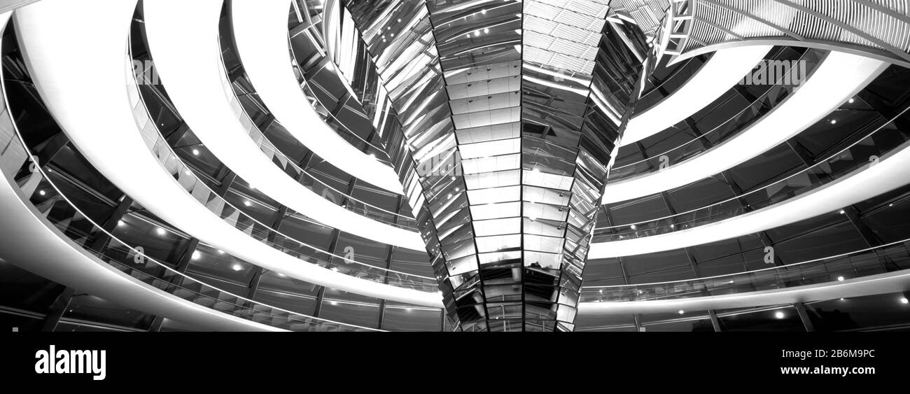 Interni di un edificio governativo, il Reichstag, Berlino, Germania Foto Stock