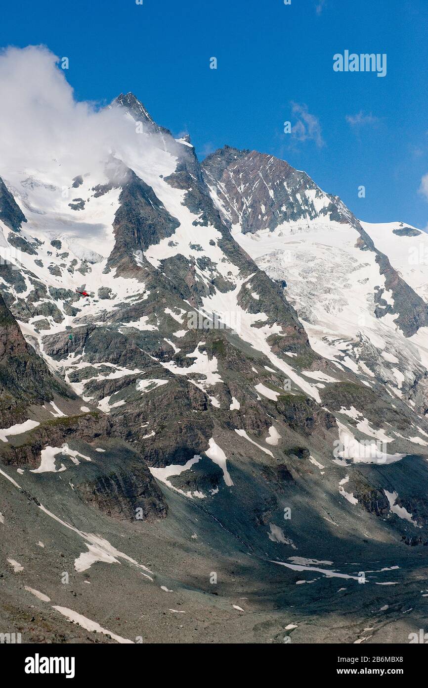 Großglockner, Pasterze Und Gipfel Foto Stock