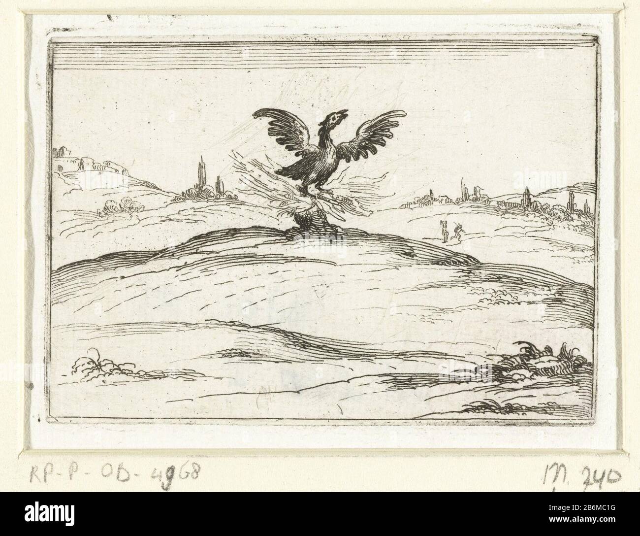 Feniks in het vuur Kloosterleven in emblemen (seriettel) Presentazione di un uccello con le ali sparse o sopra un fuoco. Questo capitolo fa parte del logo della serie "Abbey Life emblems. Il secondo stato di questa serie include accanto ad una pagina del titolo illustrata e 26 emblemi hanno una pagina del titolo e un'assegnazione del foglio, sia nella stampa senza afbeelding. Produttore : stampatore Jacques Callotnaar disegno: Jacques CallotPlats prodotto: Nancy Data: 1621 - 1635 caratteristiche Fisiche: Materiale di incisione: Carta Tecnica: Dimensioni di incisione: Bordo della lastra: H 61 mm × 83 b mm Oggetto: Animali da favola  uccelli: Foto Stock Feniks in het vuur Kloosterleven in emblemen (seriettel) Presentazione di un uccello con le ali sparse o sopra un fuoco. Questo capitolo fa parte del logo della serie "Abbey Life emblems. Il secondo stato di questa serie include accanto ad una pagina del titolo illustrata e 26 emblemi hanno una pagina del titolo e un'assegnazione del foglio, sia nella stampa senza afbeelding. Produttore : stampatore Jacques Callotnaar disegno: Jacques CallotPlats prodotto: Nancy Data: 1621 - 1635 caratteristiche Fisiche: Materiale di incisione: Carta Tecnica: Dimensioni di incisione: Bordo della lastra: H 61 mm × 83 b mm Oggetto: Animali da favola  uccelli: Foto Stock