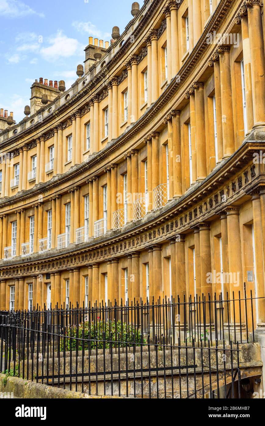 Il Royal Crescent Bath Somerset Inghilterra Foto Stock