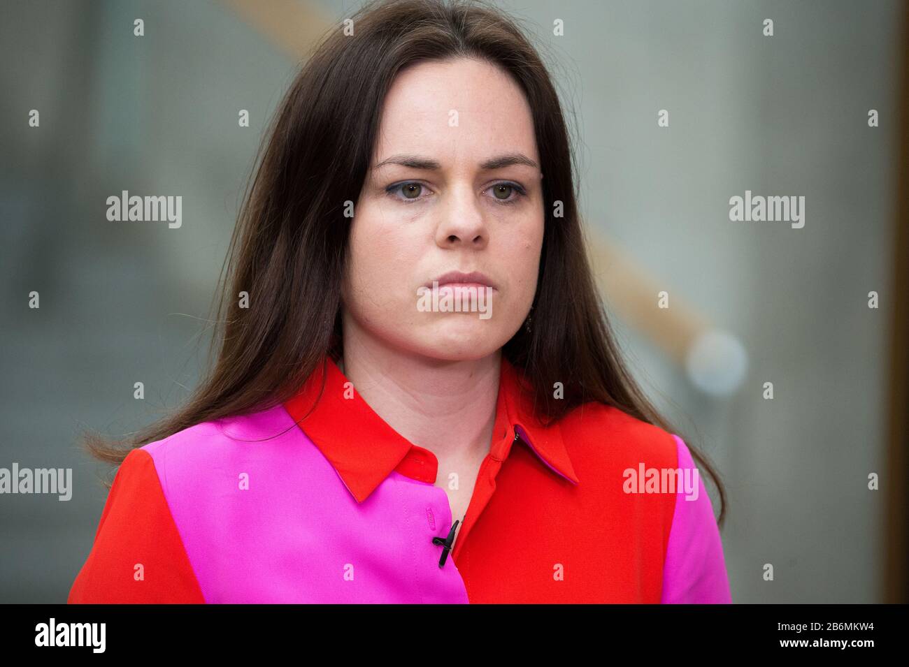 Edimburgo, Regno Unito. 11th Mar, 2020. Nella foto: Kate Forbes MSP - Segretario del Gabinetto per le finanze, partito nazionale scozzese (SNP). Scene dall'interno del Parlamento Scozzese. Credito: Colin Fisher/Alamy Live News Foto Stock