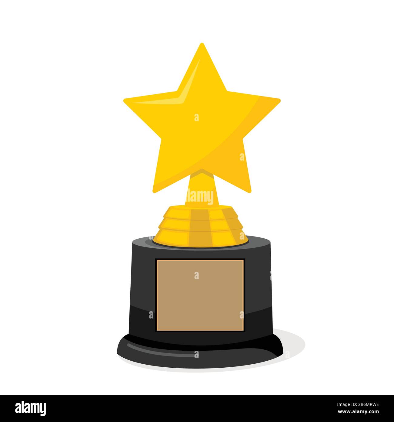 Premio Golden Cinema hollywood Academy STAR Trophy Illustrazione Vettoriale