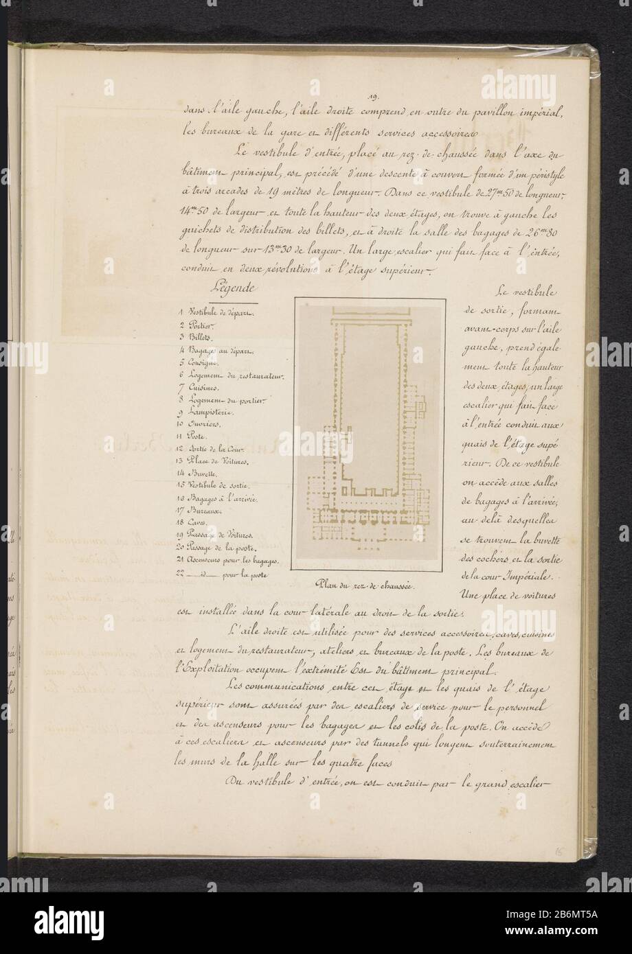 Riproduzione fotografica di una mappa della Anhalter Bahnhof a Berlino Plan du rez-de-chaussée (oggetto del titolo) Tipo Di Proprietà: Pagina di riproduzione fotografica numero articolo: RP-F 2001-7-160-15 Produttore : fotografo: Anonimo a disegno di: Data anonima: CA. 1874 - in o davanti 1884 Materiale: Carta fotografica Tecnica: Albumina pressione dimensioni: Immagine: H × 113 mm b 64 mmToelichtingFoto a pagina 19. Oggetto: Mappe, stazione ferroviaria, stazione ferroviaria; rifugio (ferrovia, tram) Dove: Anhalter Bahnhof Foto Stock