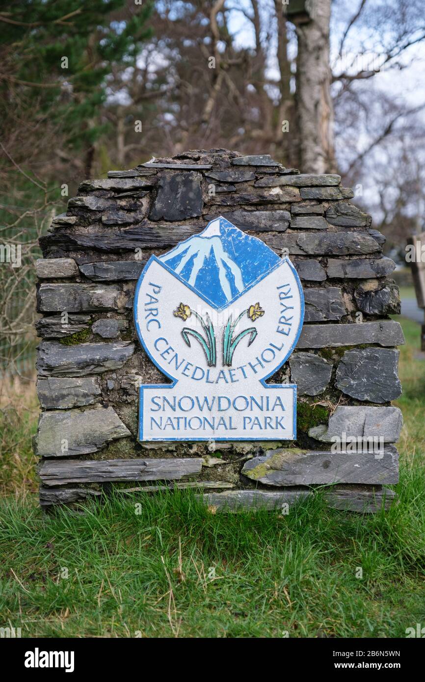 Ogwen Valley, Snowdonia, National Park, Galles, Regno Unito Foto Stock