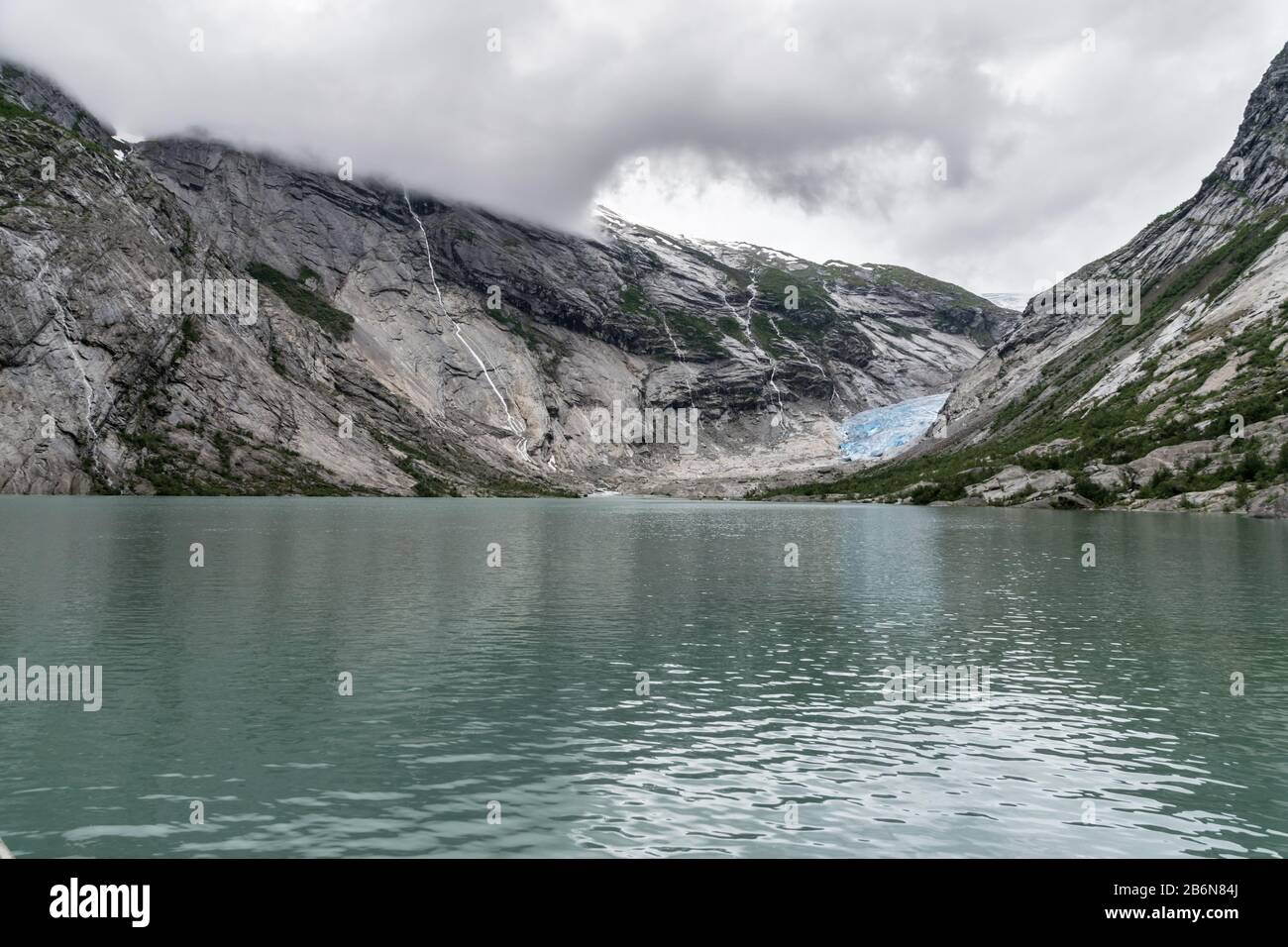 Bocca del ghiacciaio in Norvegia Foto Stock