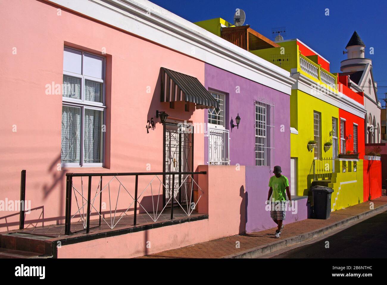 Suedafrika, Kapstadt, Bo Kaap, Bo-Kaap Foto Stock