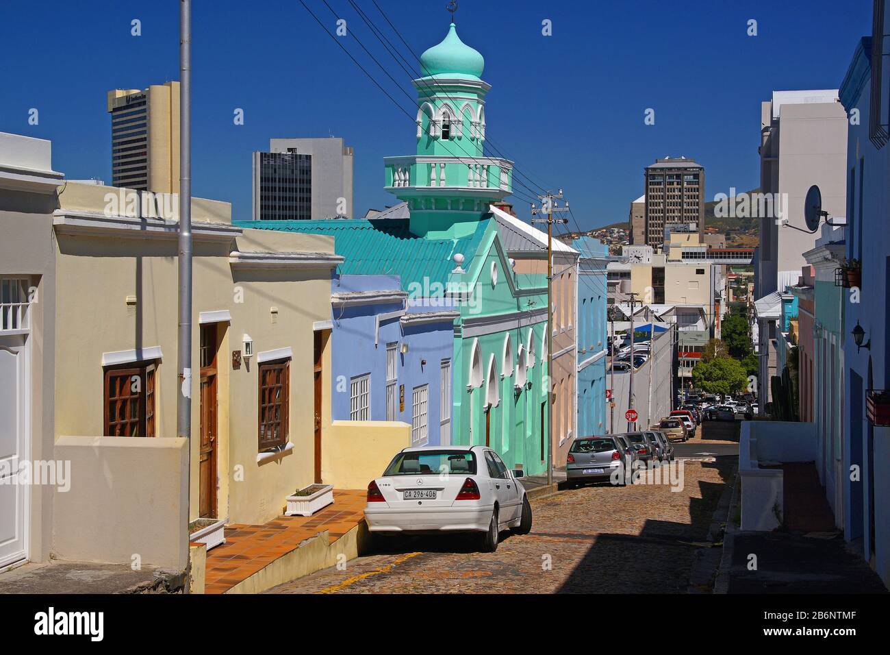 Suedafrika, Kapstadt, Bo Kaap, Bo-Kaap Foto Stock