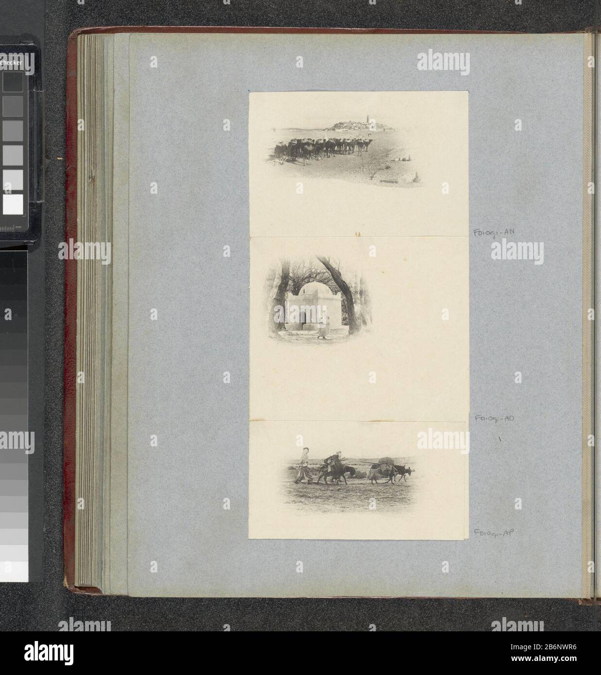 Onderdeel van Reisalbum ha incontrato il van beziens di foto Foto Stock