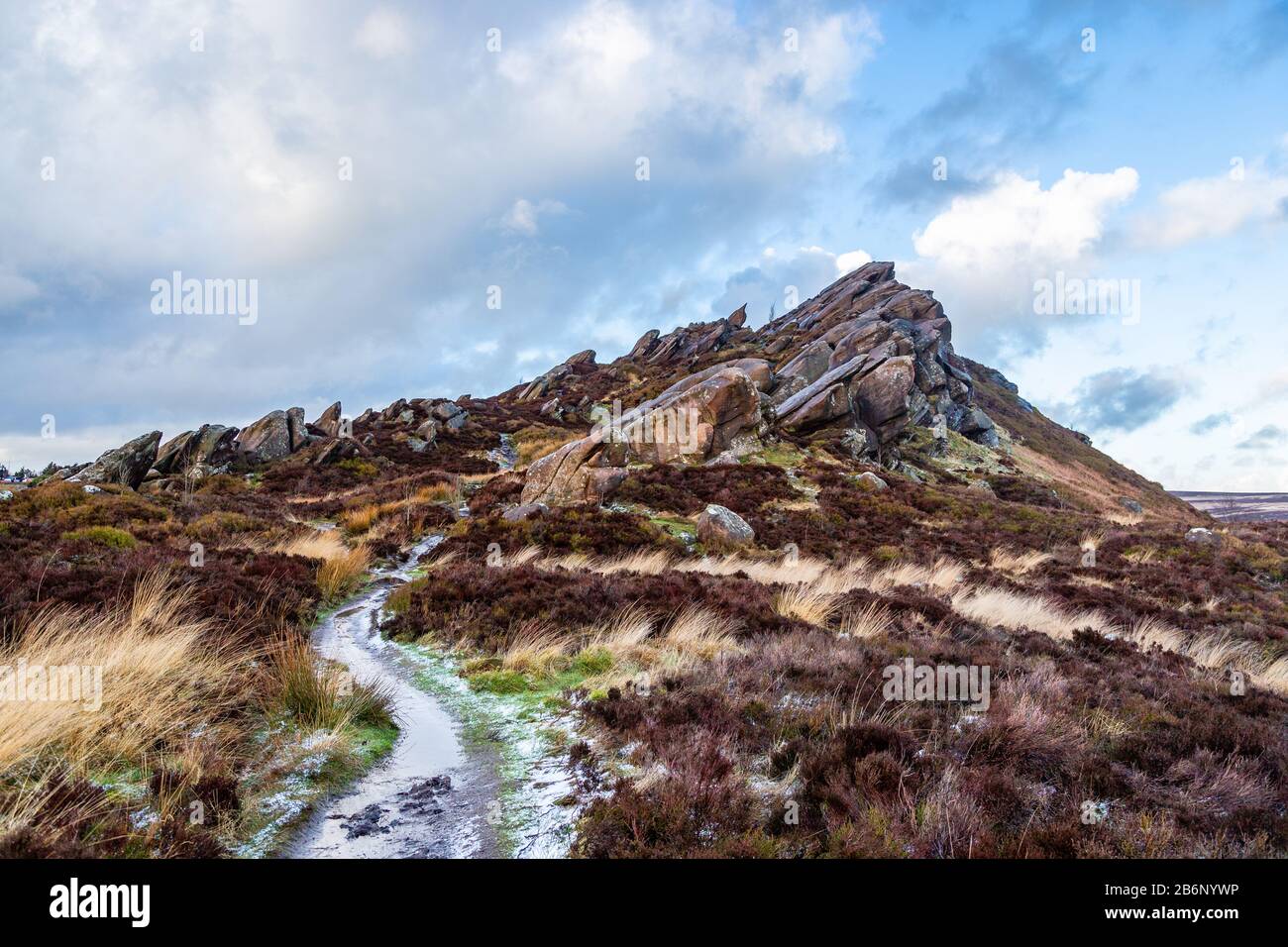 Peak District Staffordshire Regno Unito: Ramshaw Rocks Foto Stock