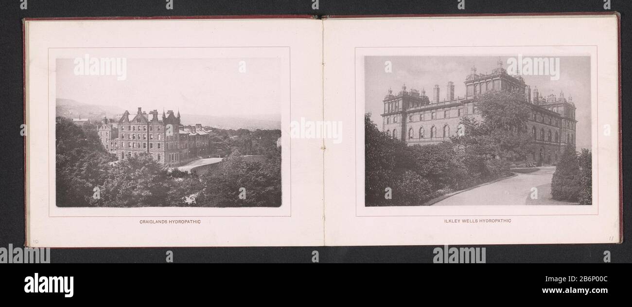 Gevel van Wells House te Ilkley Ilkley Wells hydropathic (titel op object) Facciata di Wells Casa a IlkleyIlkley Wells hydropathic (title object) Tipo Di Proprietà: Fotomeccanica stampa pagina numero articolo: RP-F 2001-7-218-11 Produttore : creatore: Anonimo Data: CA. 1890 - ca. 1900 Materiale : carta Tecnica: Pressione leggera dimensioni: Immagine: H 101 mm × W 153 mm Oggetto: Esame medico, trattamento medico irrigazione-posto, spafaçade (o casa o edificio) Foto Stock