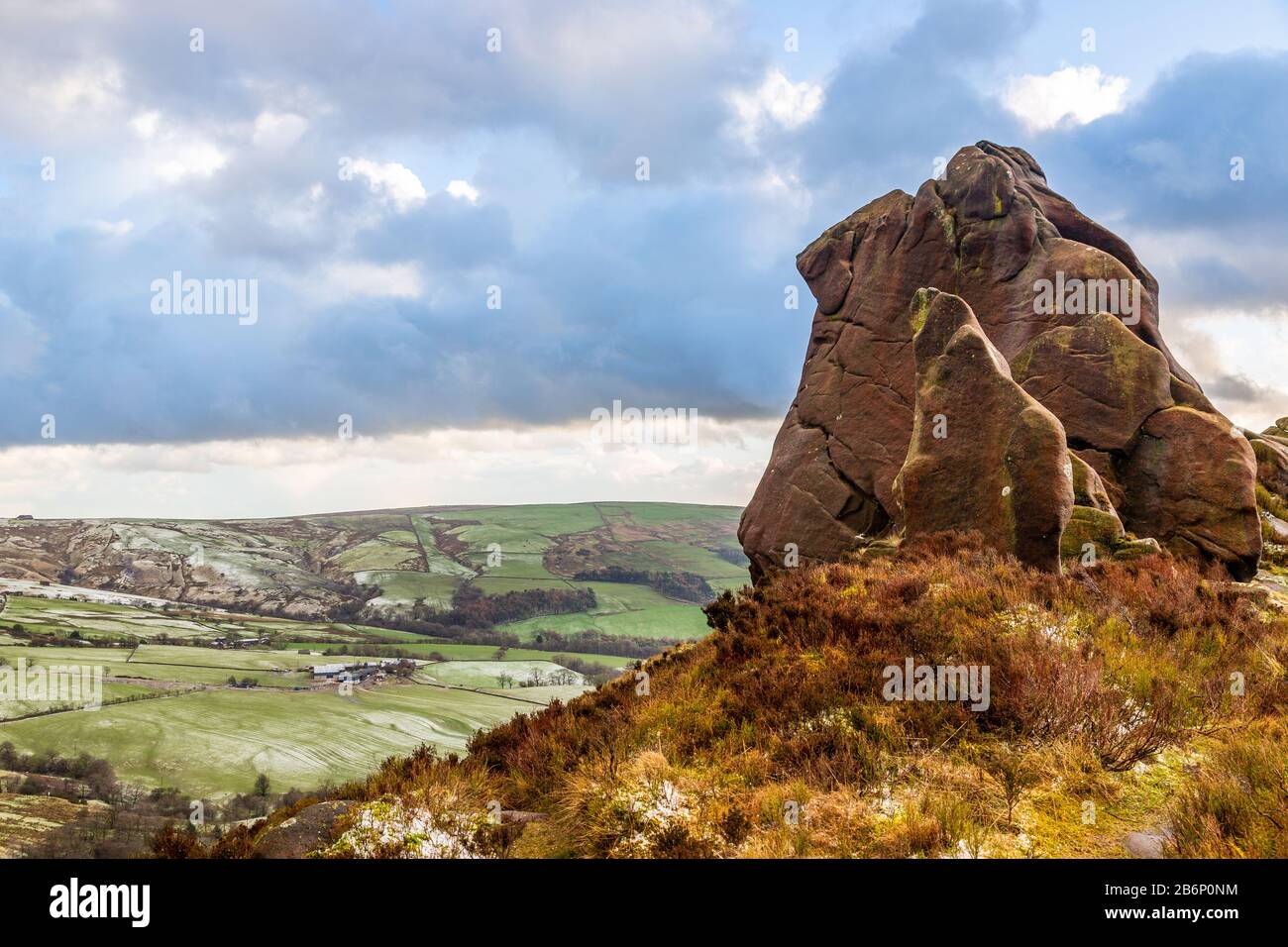Peak District Staffordshire Regno Unito: Ramshaw Rocks Foto Stock