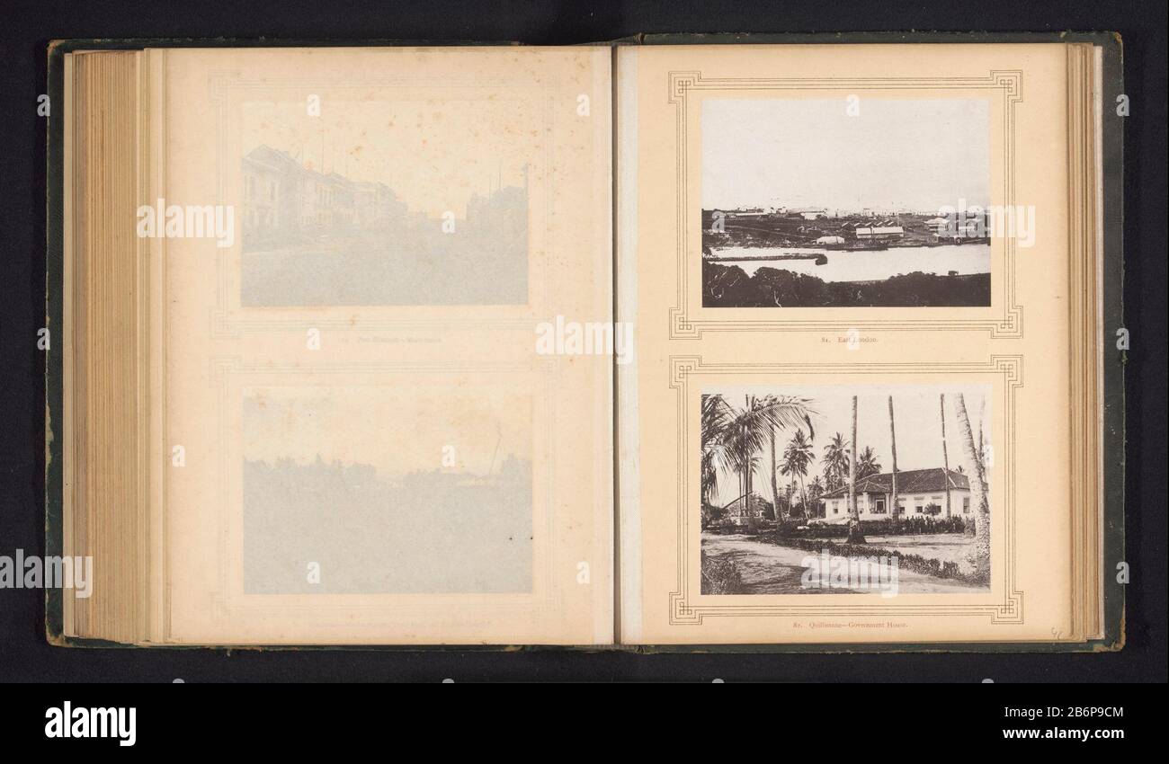 Gezicht op Oos-Londen en een exterieur van het gouvernementshuis te Quillimane East London Quillimane-Government house (titel op object) View Oos London and exterior of the Government building to QuillimaneEast LondonQuillimane-Government house (title object) Property Type: Page photomechanical print Item number: RP-F 2001-7-425-42 marchi, recto: Stampato: 'A' (presumibilmente si riferisce a Sam Alexander.) numero, recto, stampato: '81. 82.' fabbricante : fotografo: Sam Alexander (possible) clichémaker: Anonymous place manufacture: South Africa Data: 1870 - or for 1880 Mat Foto Stock