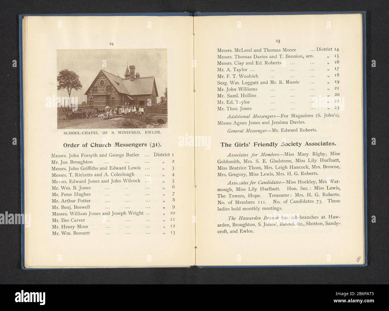 Gezicht op Saint Winifred's Chapel te Ewloe School-Chapel of S Winifred, Ewloe (titel op Object) View of St Winifred's Chapel to EwloeSchool-Chapel of S. Winifred, Ewloe (title object) Property Type: Photomechanical print page Item number: RP-F 2001-7-227-7 fabbricante: Agclémous Ewéloographer : Ewémous luogo : Ewénoméne : Ewémous : Ewénoméne : Ewéne Giu 1895 - lug 1895 Materiale: Carta Tecnica: Woodburytypie dimensioni: Stampa: H 58 mm × W 81 mmToelichtingPent pagina 24. Oggetto: façade (o casa o edificio) parti esterne e annessi della chiesa: Cappella Foto Stock