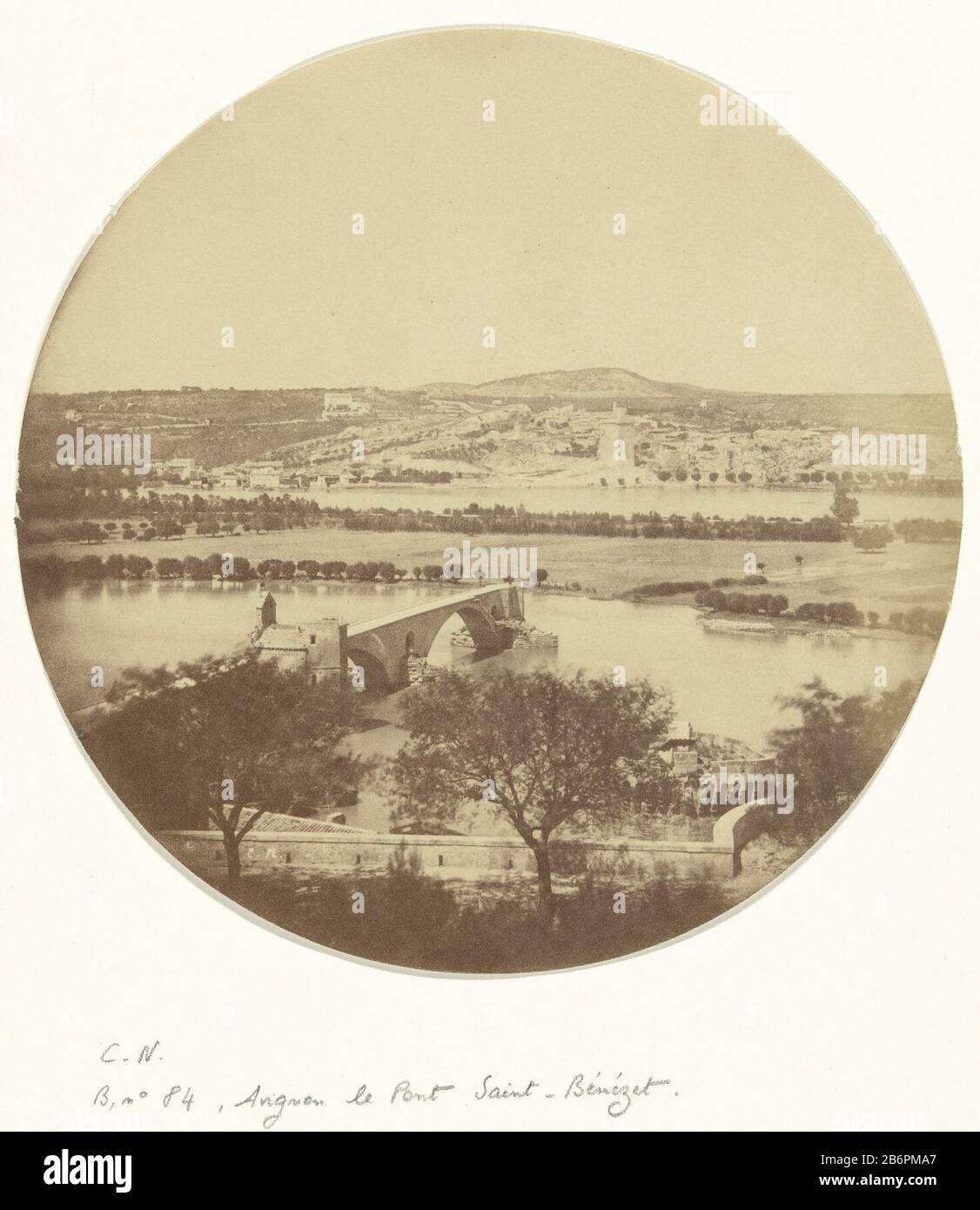 Rotondo foto. Produttore : fotografo: Charles Nègre (proprietà in elenco) Luogo di produzione: Francia Data: Circa 1852 caratteristiche Fisiche: Albumen materiale di stampa: Carta fotografica Tecnica: Albumen dimensioni di stampa: Foto: H 160 mm × W 160 mmOnderwerp Foto Stock