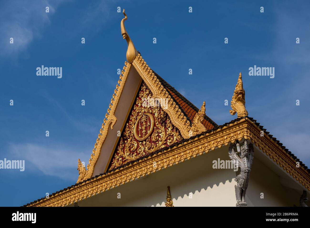 Tempio del Buddha di Cristallo di Smeraldo a Phnom Penh Foto Stock