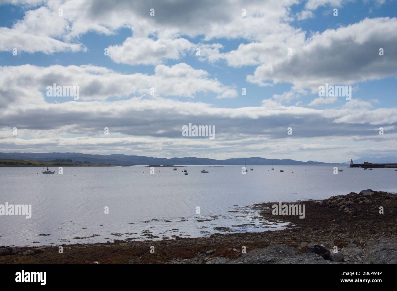 Un rbeach a Loch Jyne nelle Highlands scozzesi Foto Stock