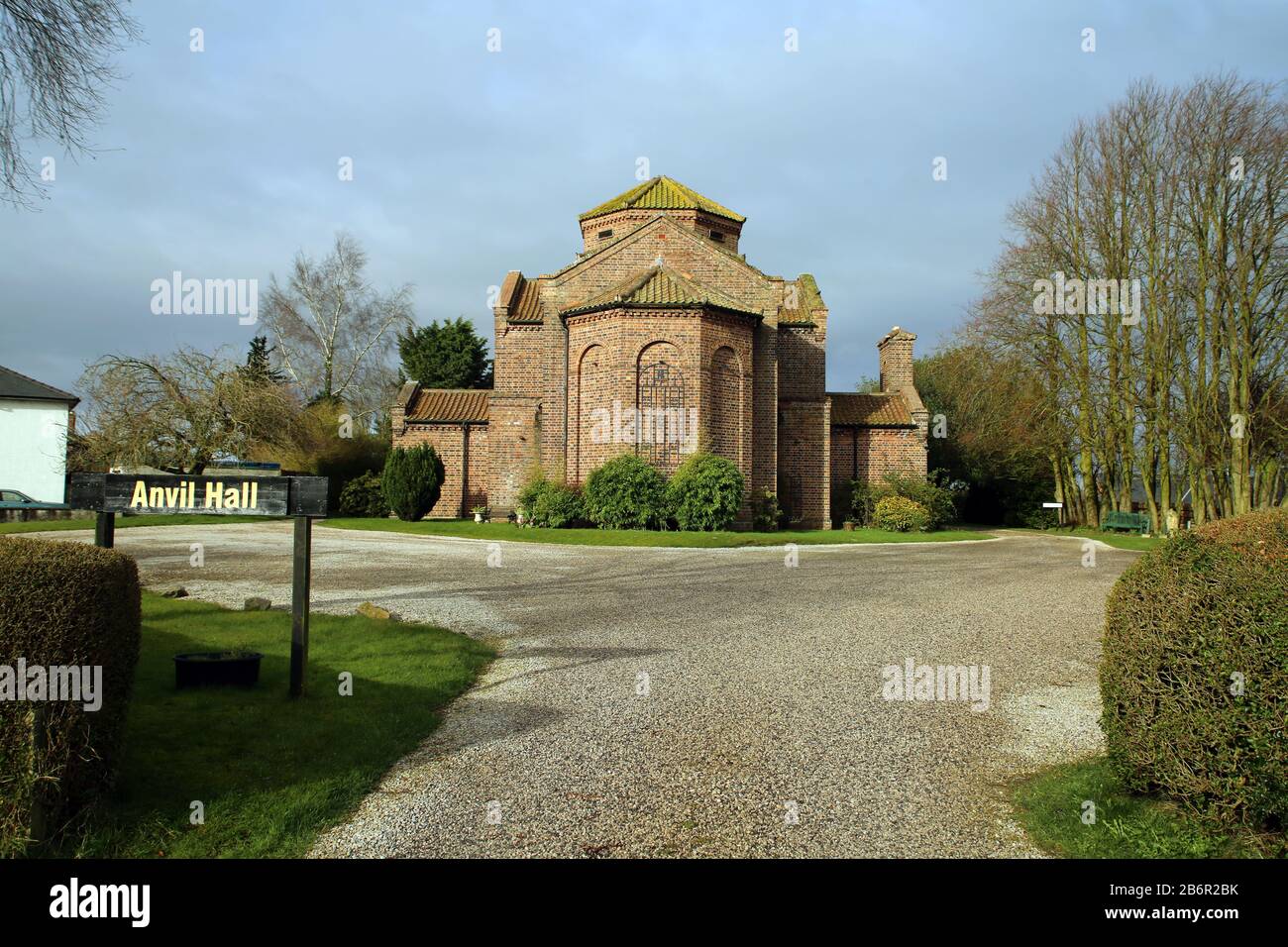 Ancienne église catholique reconversie en salle de mariage, Anterl Hall / Anfill Hall (ex chiesa cattolica) Foto Stock