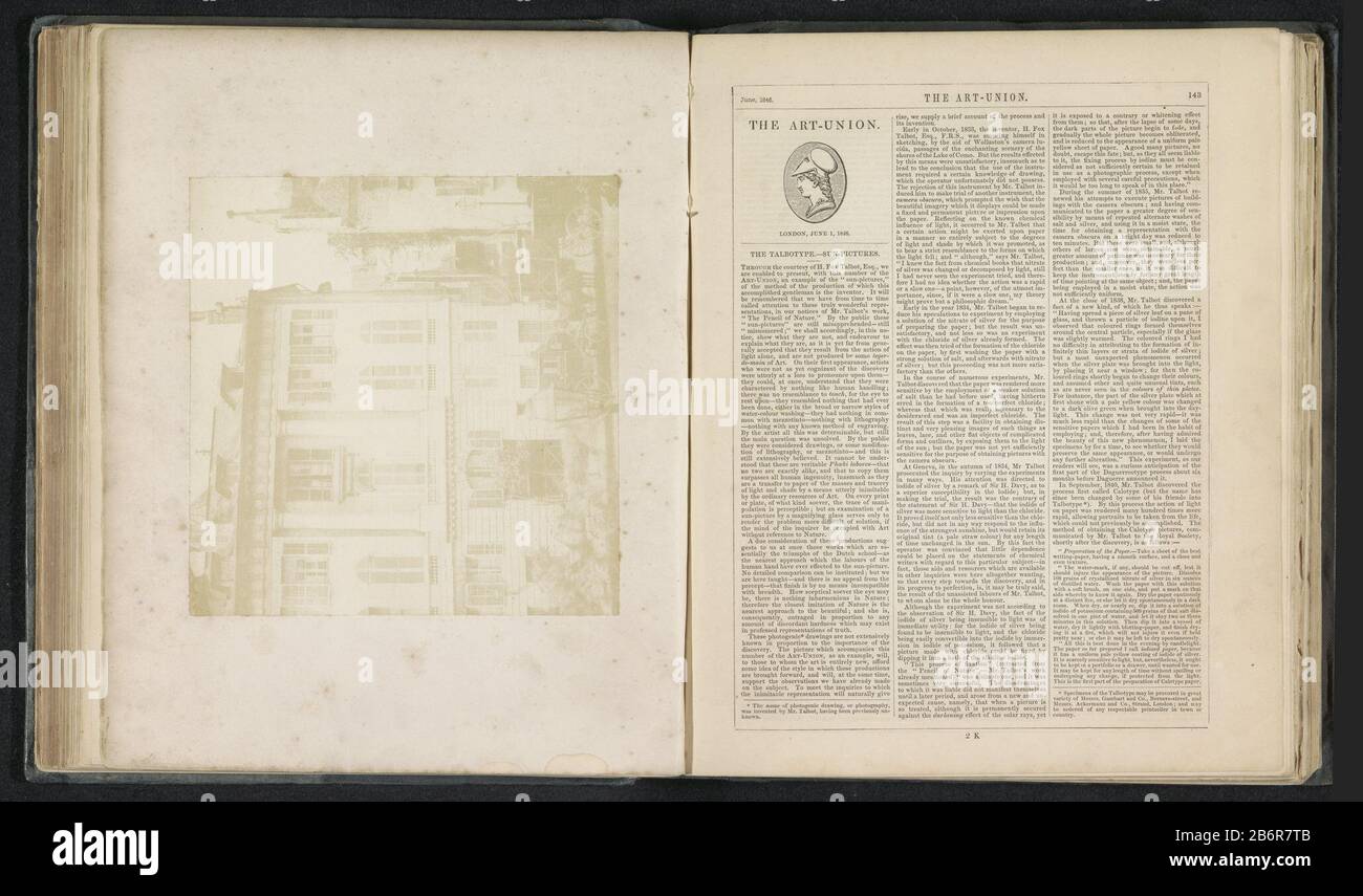 Gezicht op een straat (vermoedelijk) te Parijs, met paardenkoetsen op de voorgrond Vista di una strada (presumibilmente) a Parigi, con carrozze a cavallo in primo piano tipo di oggetto: Foto pagina numero articolo: RP-F 2001-7-1185E-1 Produttore : fotografo: Anonimo Place produzione: Parigi Data: CA. 1844 - o per 1846 Materiale: Carta Tecnica: Sale dimensioni di stampa: Foto: H 166 mm × W 170 mmToelichtingFoto pagina anteriore 143. Oggetto: Street façade (o casa o edificio) veicolo a quattro ruote, trainato da animali, ad esempio: Cabina, carrozza, pullman Foto Stock