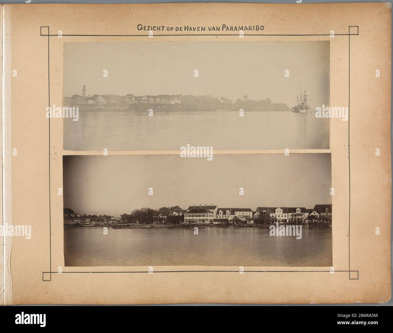 Gezicht op Haven van Paramaribo (titel op Object) Gezicht op Haven van Paramaribo (titel op Object) Tipo Di Oggetto : foto Objectnummer: Ng-2015-4-1-5 Produttore : fotograf: Julius Mullerfotograaf: C.J. ChapmanPlats manufacture: Suriname Dating: 1898 - 1902Techniek: Daglichtgelatinzilverdruk Dimensions: Foto: H 108 mm × b 265 mmblad: H 297 mm × b 437 mmOnderwerp Foto Stock Gezicht op Haven van Paramaribo (titel op Object) Gezicht op Haven van Paramaribo (titel op Object) Tipo Di Oggetto : foto Objectnummer: Ng-2015-4-1-5 Produttore : fotograf: Julius Mullerfotograaf: C.J. ChapmanPlats manufacture: Suriname Dating: 1898 - 1902Techniek: Daglichtgelatinzilverdruk Dimensions: Foto: H 108 mm × b 265 mmblad: H 297 mm × b 437 mmOnderwerp Foto Stock