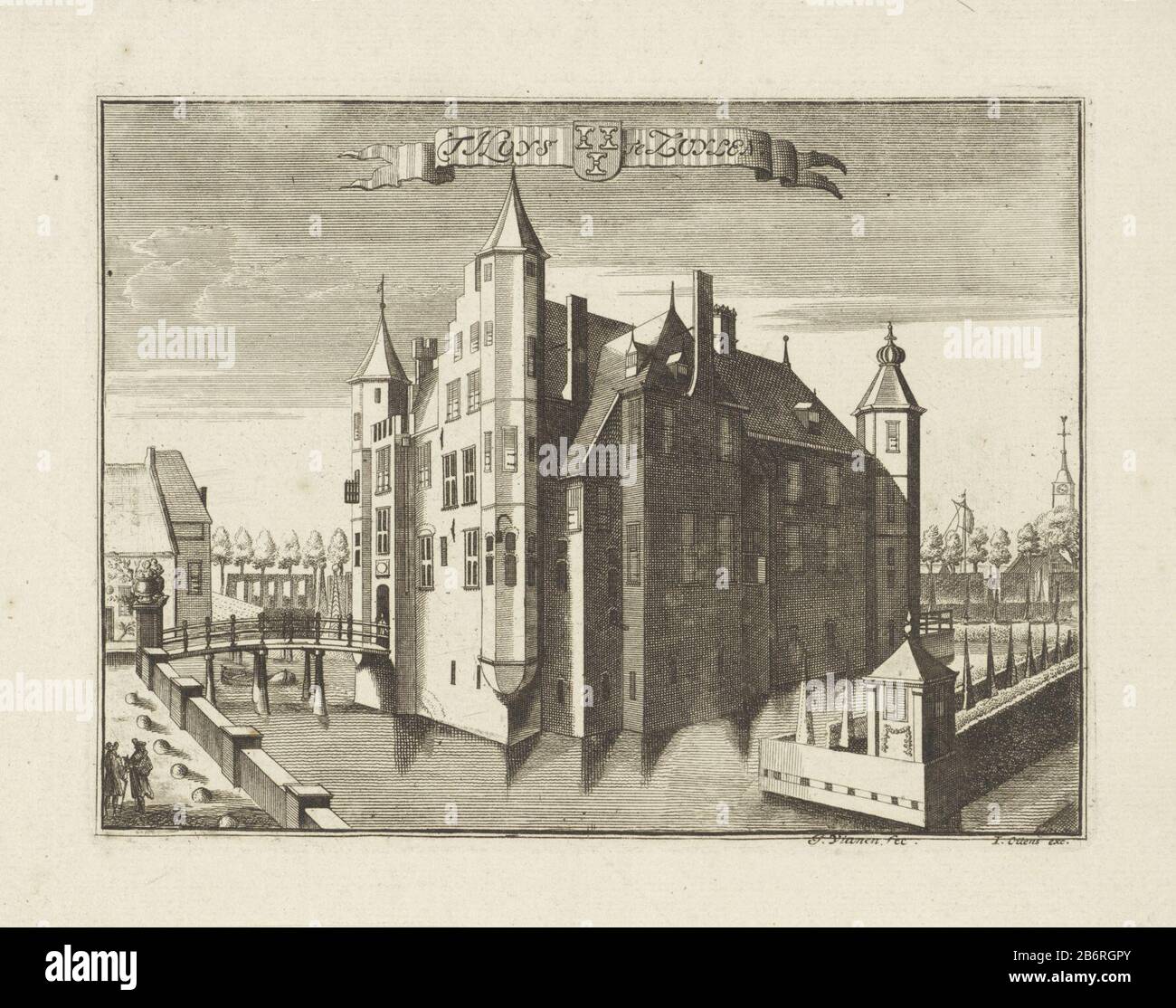 Gezicht op slot Zuylen 'T Huys Zuylen (titel op Object) Face Locked Zuylen. Produttore : stampatore Jan van Vianen (edificio elencato) stampatore: Reinier Vinkeles (i) (attribuzione rifiutata) progettato da Caspar Specht Editore: Reinier Ottenes (i) e Joshua (oggetto elencato ) Luogo di produzione: Amsterdam Datato: 1698 e / o 1725 - 1751 caratteristiche Fisiche: Incisione e engra materiale: Carta Tecnica: Incisione / engra (processo di stampa) Misure: Bordo della lastra: H 150 mm × W 200 mmimmagine dello stato ToelichtingEerste utilizzata in: Specht, Caspar. Huysen Knight-moderato e gesighten jn la provincia di Foto Stock