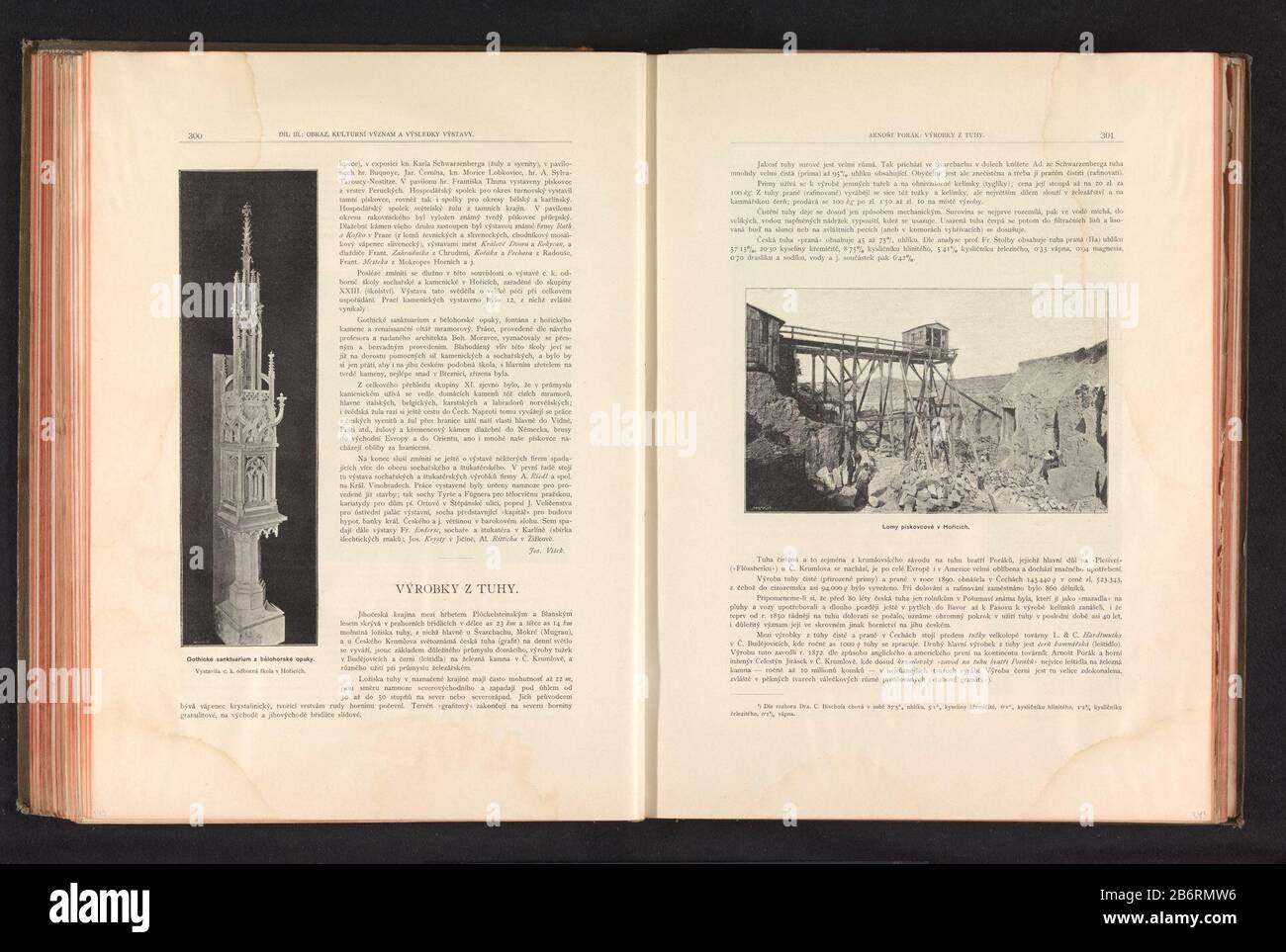 Reliquiario gotico di mergelGobispessé Sanktuarium z belohorské opuky (oggetto del titolo) Tipo Di Oggetto: Stampa fotomeccanica numero Oggetto: RP-F-2001-7-749B-142 fabbricante : fotografo: Anoniemclichémaker: Carl Bellmann Fabbricazione Luogo: Fotografo: Tsjechiëclichémaker: Praga Data: 1890 - o per 1895 Materiale: Carta Tecnica: Autotipia: Dimensioni: Stampa: Stampa: H 232 mm × W 66 mmToelichtingPent pagina 300. Oggetto: Reliquie (e reliquiari) Foto Stock