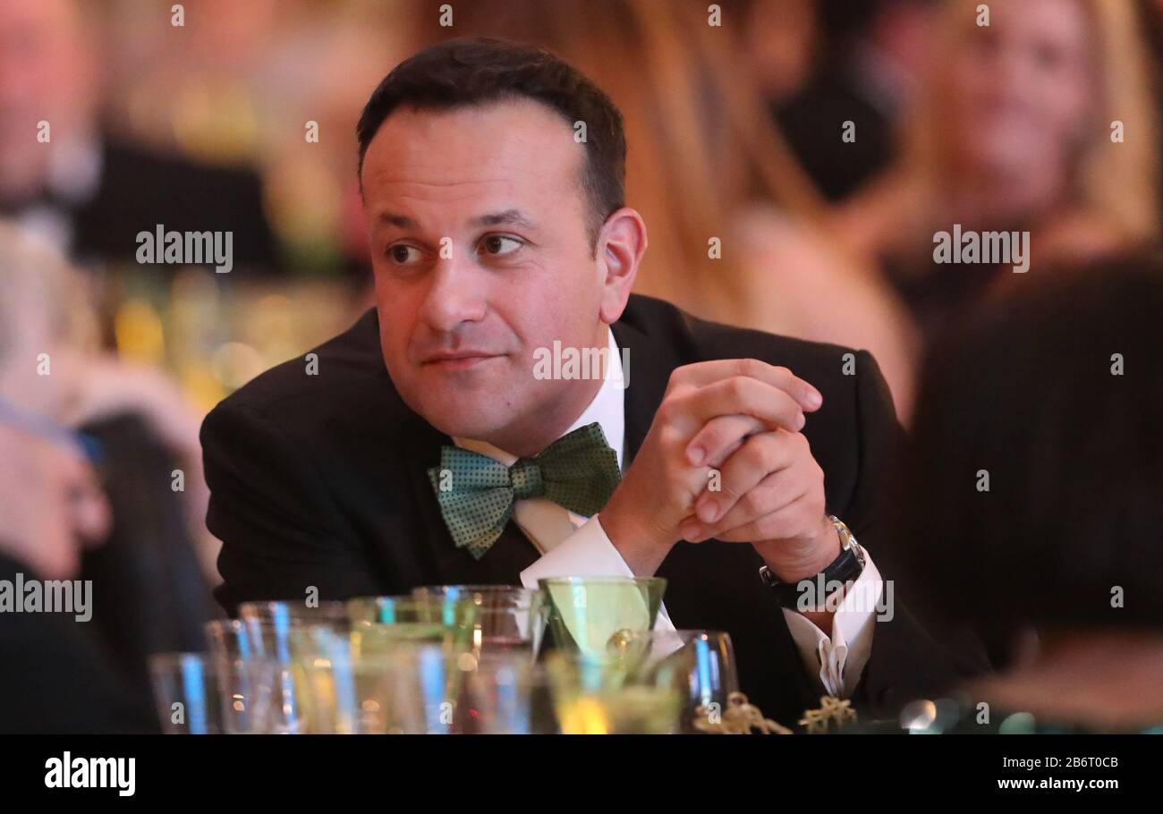 Taoiseach Leo Varadkar al 28th National Gala Dinner presso il National Building Museum di Washington DC durante la visita del Taoiseach negli Stati Uniti. Foto PA. Data Immagine: Mercoledì 11 Marzo 2020. Vedi la storia di PA POLITICA Irlanda Stati Uniti. Photo credit dovrebbe leggere: Niall Carson / PA Filo Foto Stock