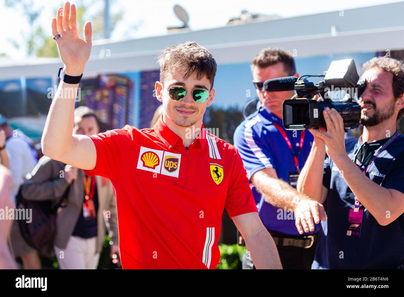 Melbourne, Australia, 12 Marzo 2020. Charles Leclerc (16) Guida Per La Scuderia Ferrari Mission Winnnow Durante Il Rolex Australian Grand Prix Di Formula 1, Melbourne, Australia. Credito: Dave Hewison/Alamy Live News Foto Stock