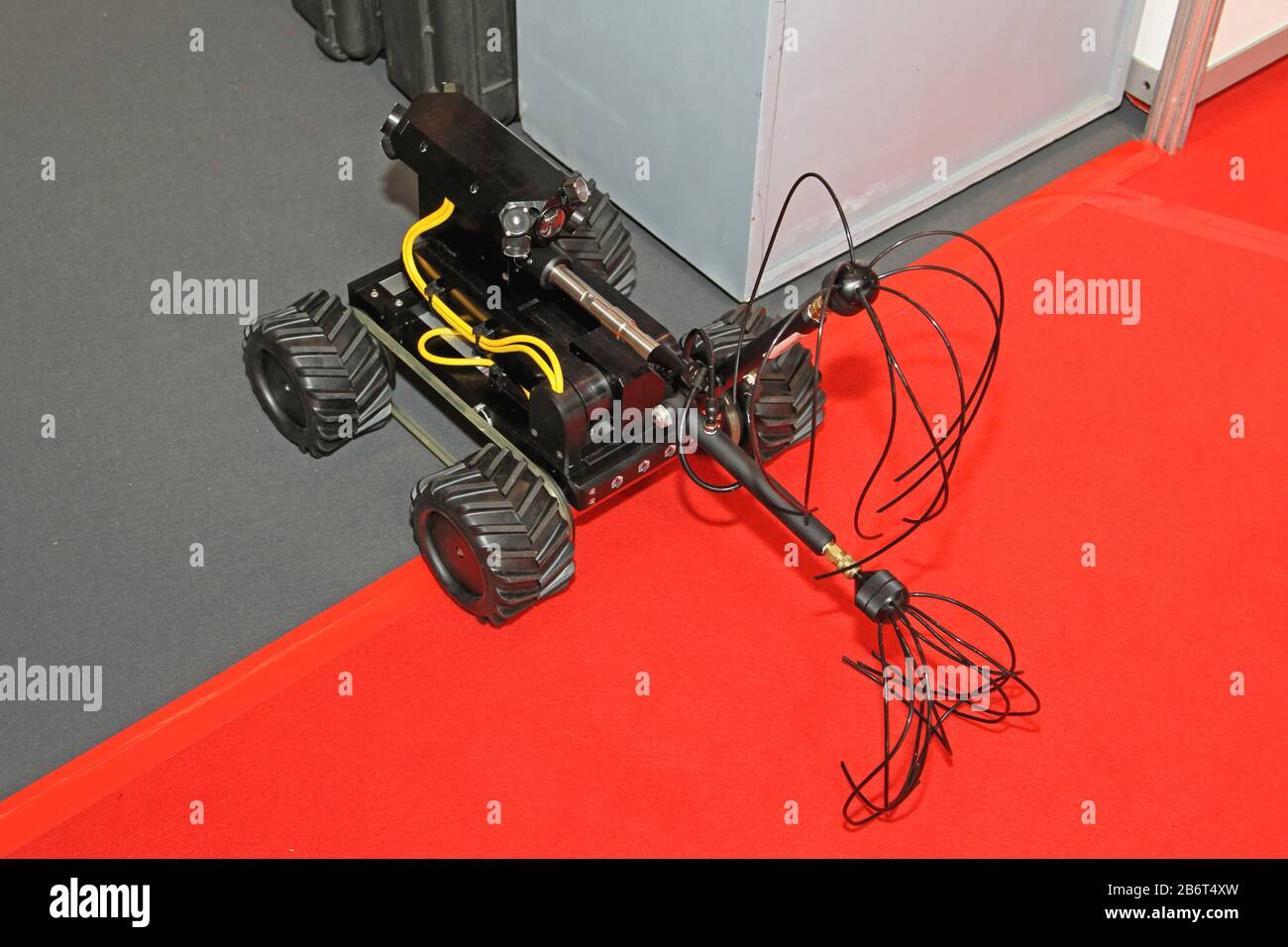 Apparecchiatura Di Controllo Remoto Del Robot Di Pulizia Del Camino Foto Stock
