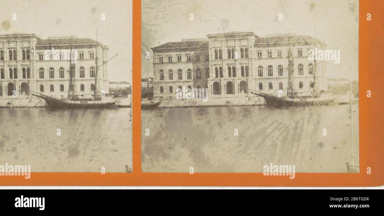 Het Nationalmuseum in Stockholm Stockholm Stockholm Museum (titel op Object) Il Museo Nazionale di Stoccolma (title Object) Tipo Di Proprietà: Stereo picture numero articolo: RP-F F12824 Produttore : fotografo: Anonimo produzione luogo: Stockholm Data: 1868 - 1880 Materiale: Cartone tecnica: Albumen dimensioni di stampa: Supporto secondario: H 86 mm × W 177 mm Oggetto: Mostra permanente, museo: Stoccolma Foto Stock