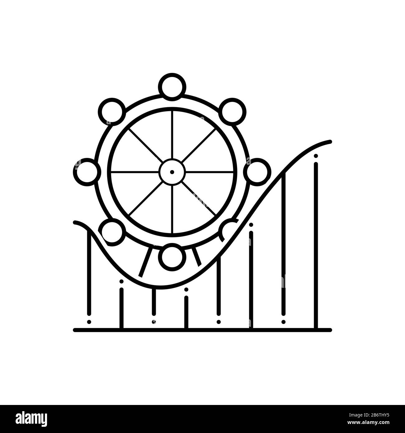 Icona del parco divertimenti Illustrazione Vettoriale