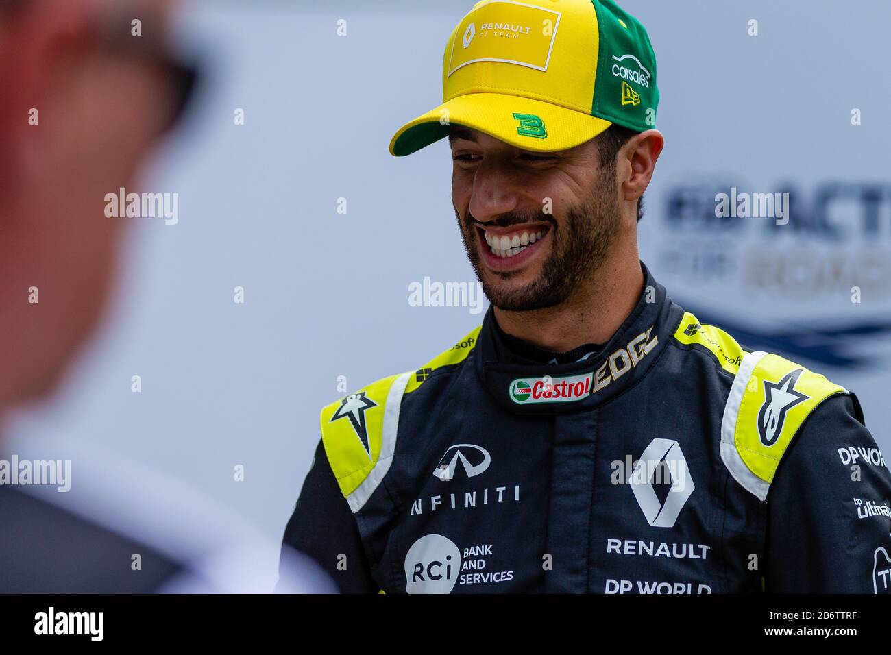 Melbourne, Australia, 12 Marzo 2020. Daniel Ricciardo (3) guida per Renault durante il Rolex Australian Grand Prix di Formula 1, Melbourne, Australia. Credito: Dave Hewison/Alamy Live News Foto Stock