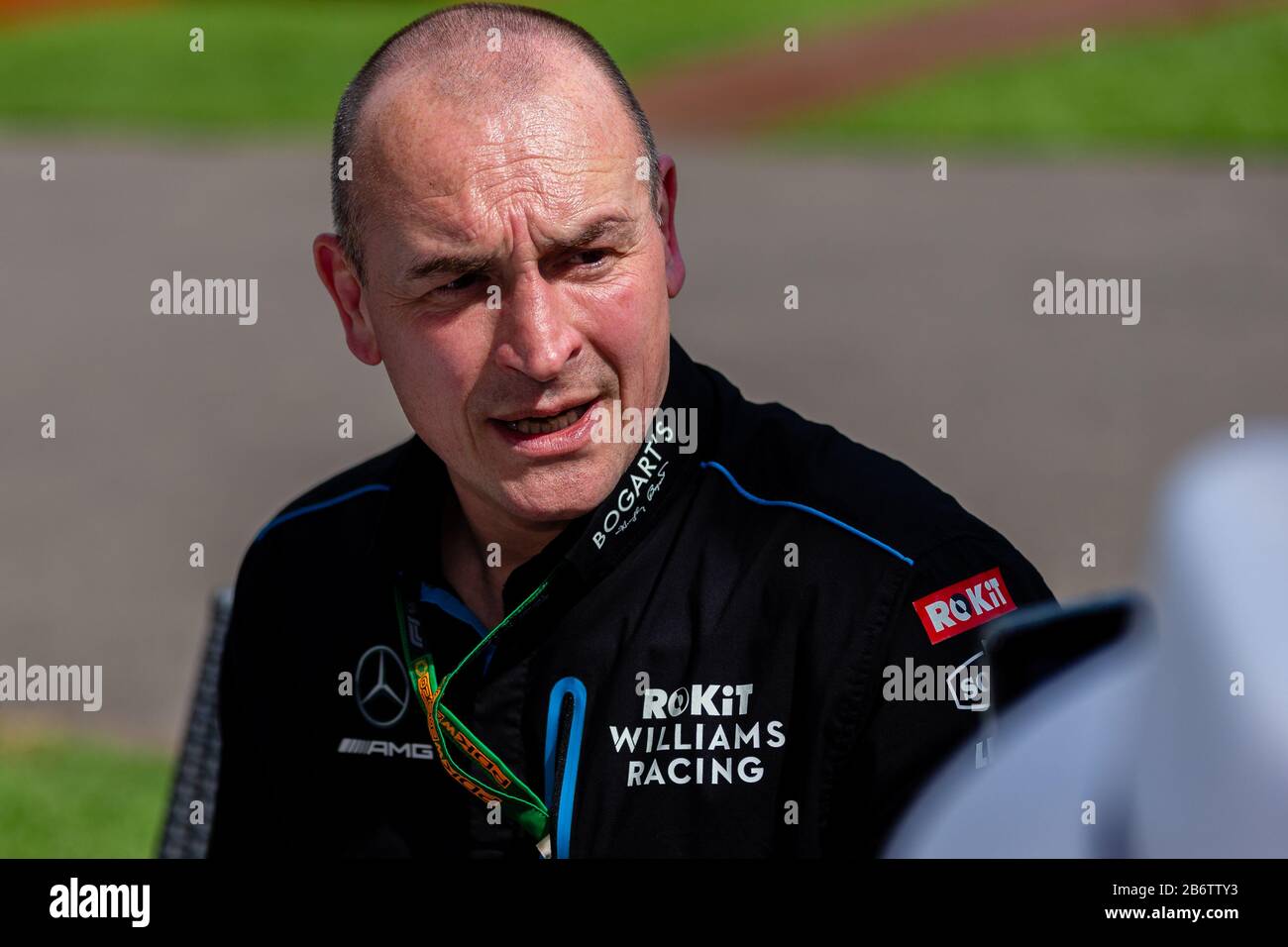 Melbourne, Australia, 12 Marzo 2020. Willaims F1 Responsabile Del Technical & Innovation Partnerships, Al Peasland Durante Il Rolex Australian Grand Prix Di Formula 1, Melbourne, Australia. Credito: Dave Hewison/Alamy Live News Foto Stock