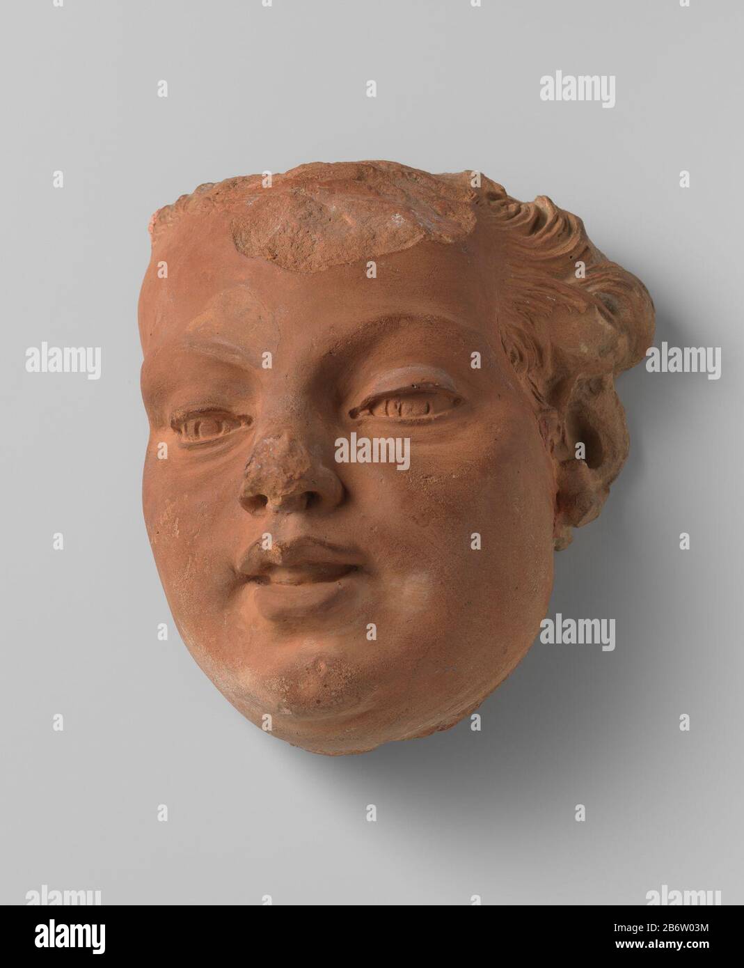 Hoofd Hoofd.Vervaardiging Appuntamenti: 1600 - 1700 Materiale: Aardewerk dimensioni: H 19,0 cm. × b 16,5 cm. × d 9,5 cm. Foto Stock