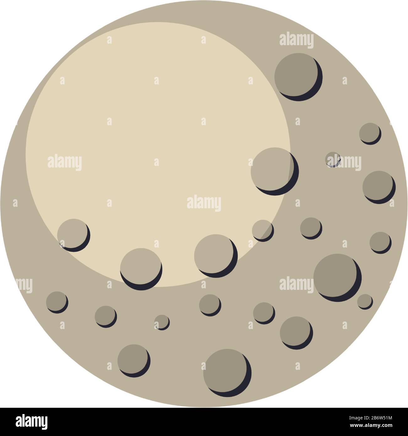 icona dello spazio satellite lunare isolato Illustrazione Vettoriale