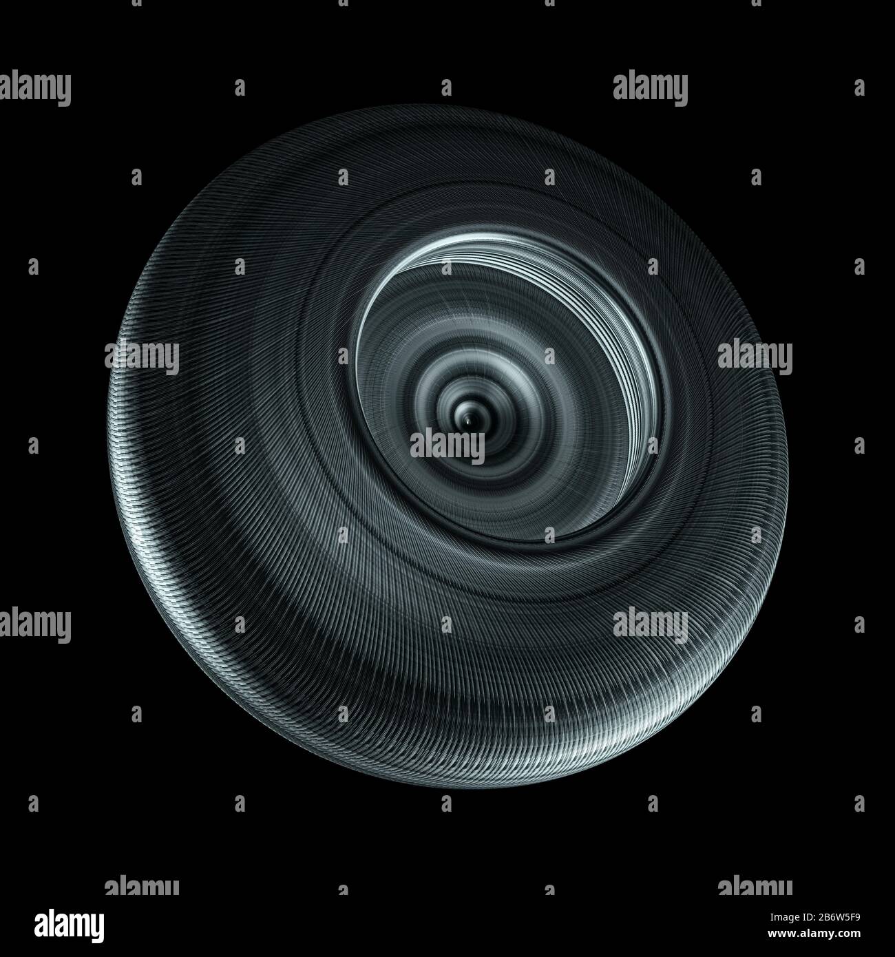 Acciaio Elemento Industriale Isolato Su Sfondo Nero Foto Stock