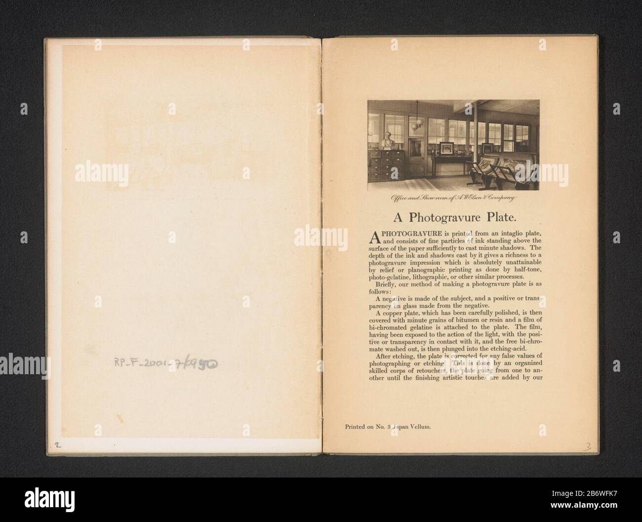 Interieur van het kantoor van AW Elson & Company Ufficio e showroom di AW Elson & Company (titel op Object) interno dell'ufficio di A. W. Elson & Company Ufficio e showroom di A. W. Elson & Company (title Object) Tipo Di Proprietà: Stampa fotomeccanica numero articolo: RP-F 2001-7-950-3 Manufacturer : creator: A. W. Elson & Co. (Possible) Dating: CA. 1903 - in o davanti 1908 Materiale: Carta Tecnica: Leggera pressione dimensioni: Immagine: H 49 mm × b 93 mmToelichtingPrent a pagina dopo telpagina. Oggetto: Stampa, ufficio stampa ( amministrazione) Foto Stock