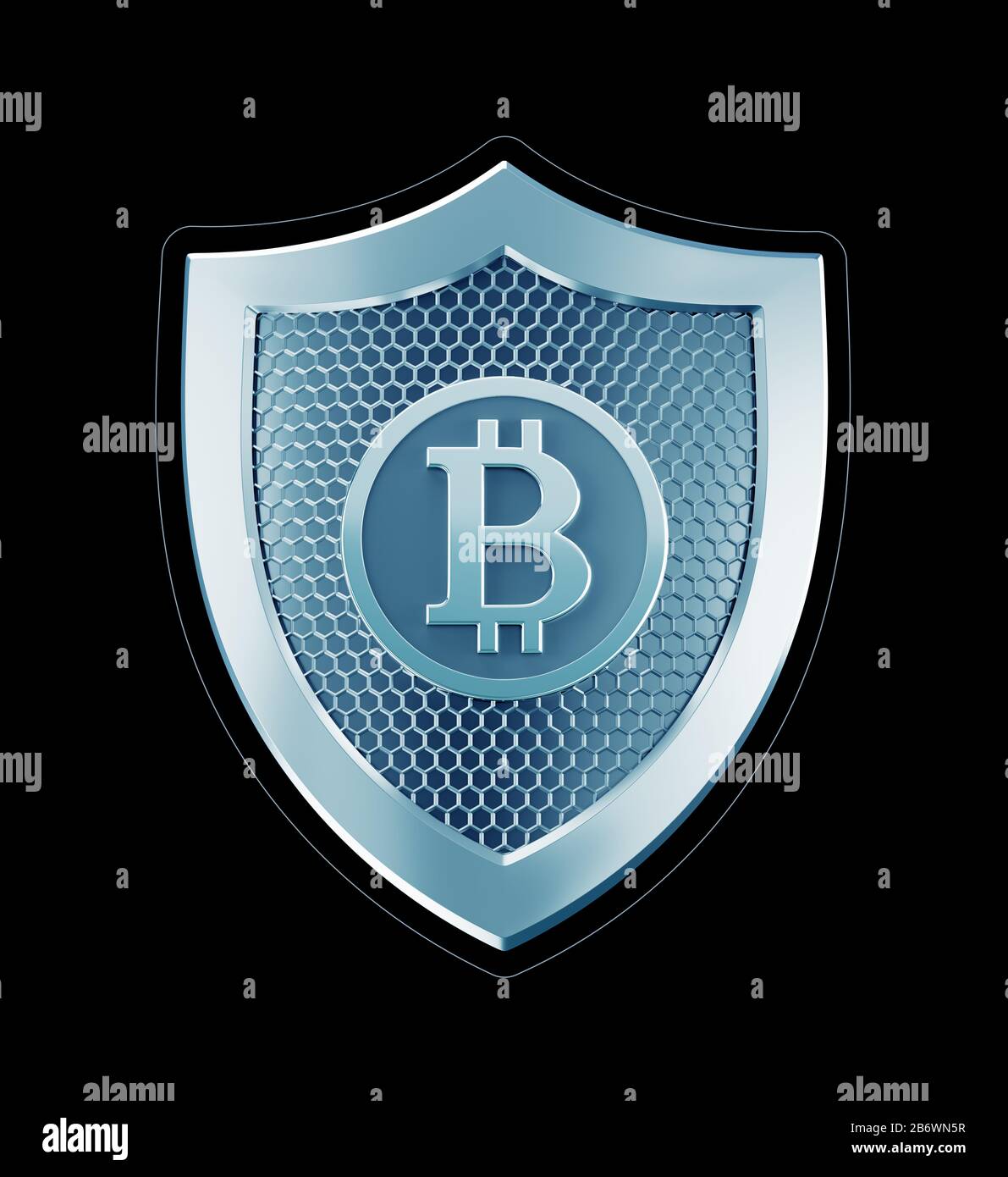 Cybersicurezza di Bitcoin Foto Stock