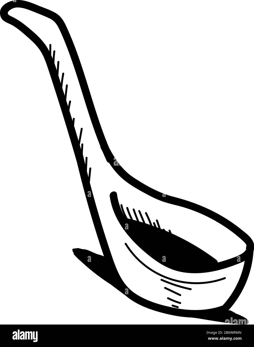 Disegno di una siviera, illustrazione, vettore su sfondo bianco. Illustrazione Vettoriale