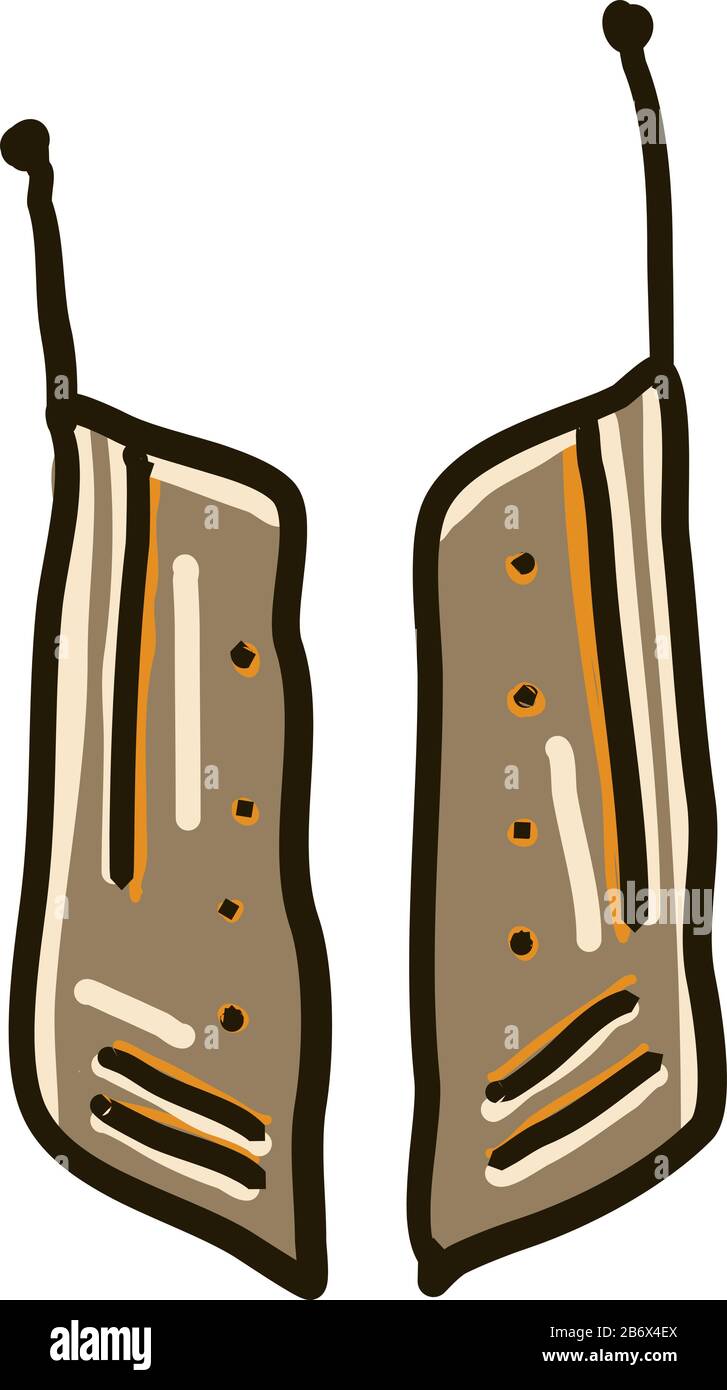 Decorazioni, illustrazione, vettore su sfondo bianco. Illustrazione Vettoriale