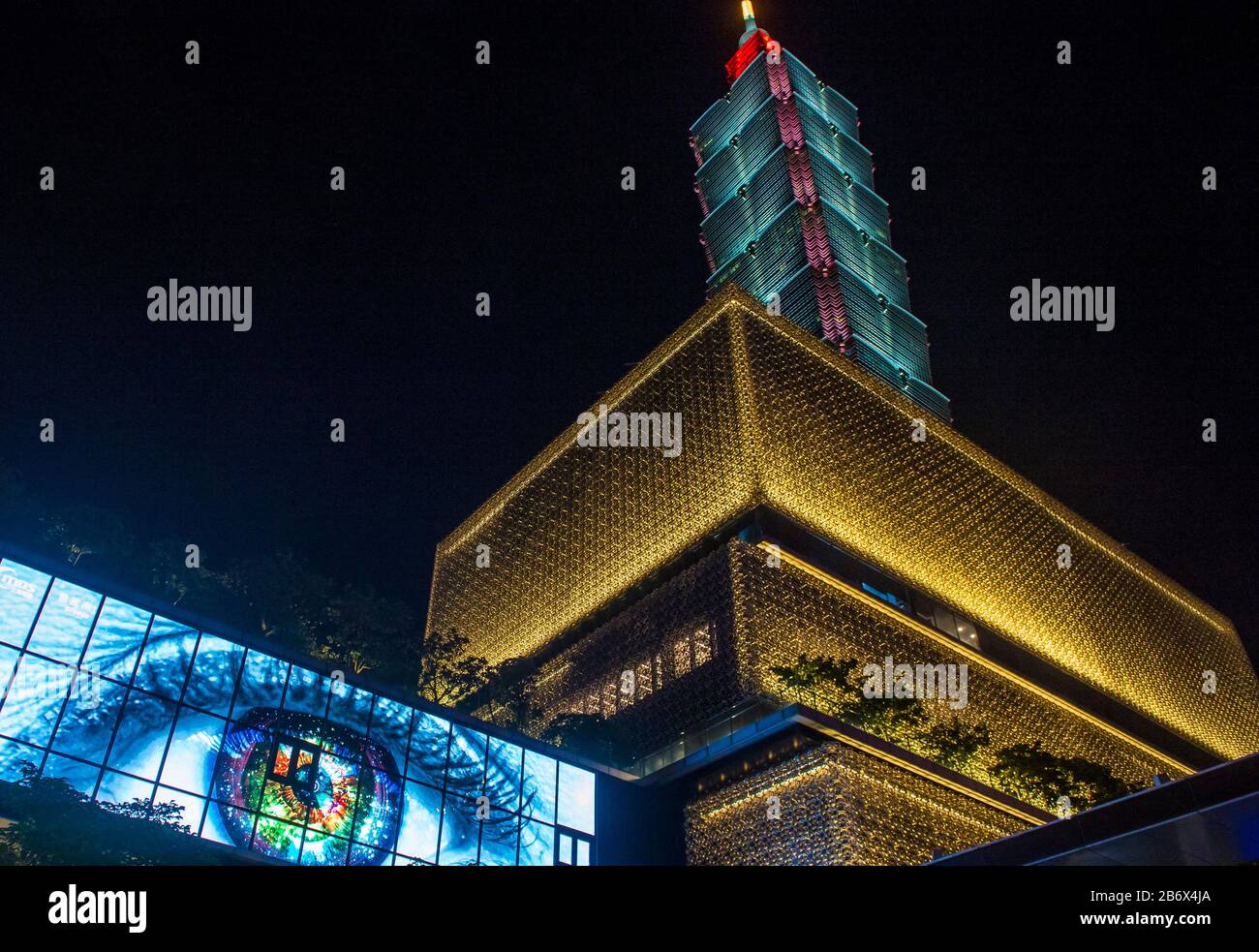 Il grattacielo di Taipei 101 a Taipei Taiwan Foto Stock
