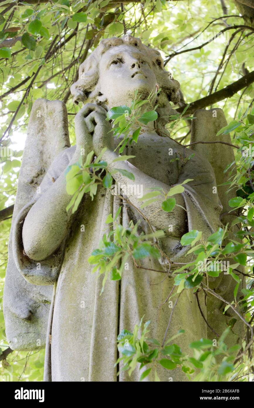 Tombe e monumenti al West Norwood Cemetery, utilizzato per la prima volta nel 1837. Foto Stock