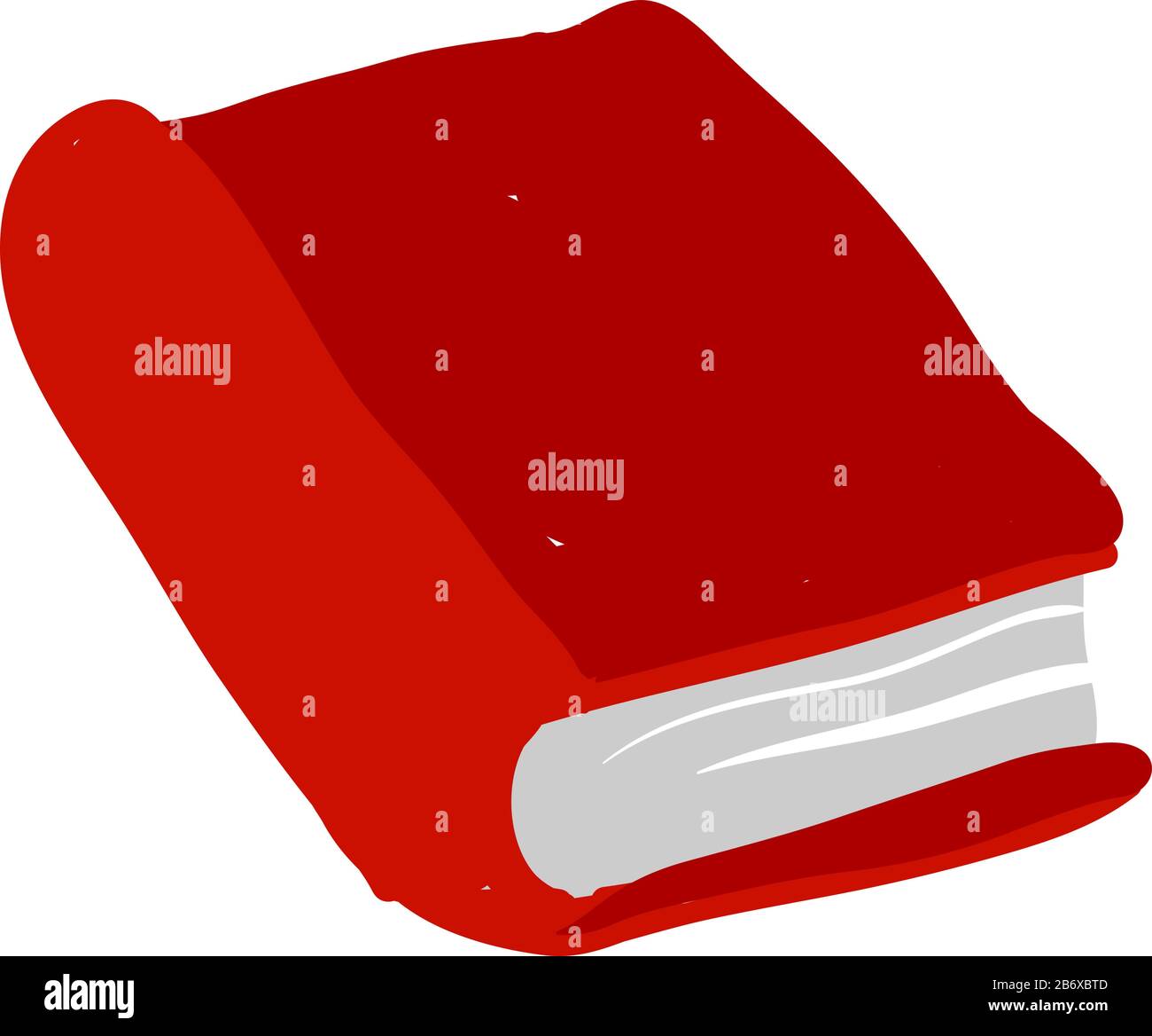 Red Book, illustrazione, vettore su sfondo bianco. Illustrazione Vettoriale