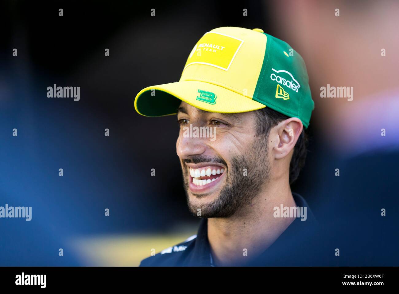 Melbourne, Australia. 12th Marzo 2020; Formula Uno, Gran Premio D'Australia, Practice Day; Pilota Renault Daniel Ricciardo Credit: Action Plus Sports Images/Alamy Live News Foto Stock