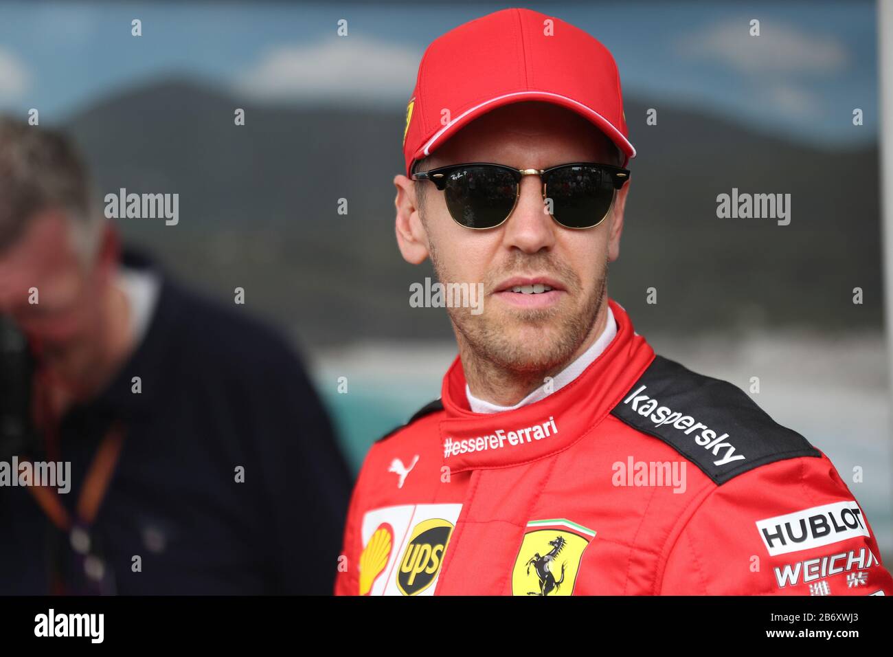 Melbourne, Australia. 12th Marzo 2020; Formula Uno, Gran Premio D'Australia, Giorno Degli Arrivi; Scuderia Ferrari, Sebastian Vettel Credit: Action Plus Sports Images/Alamy Live News Foto Stock