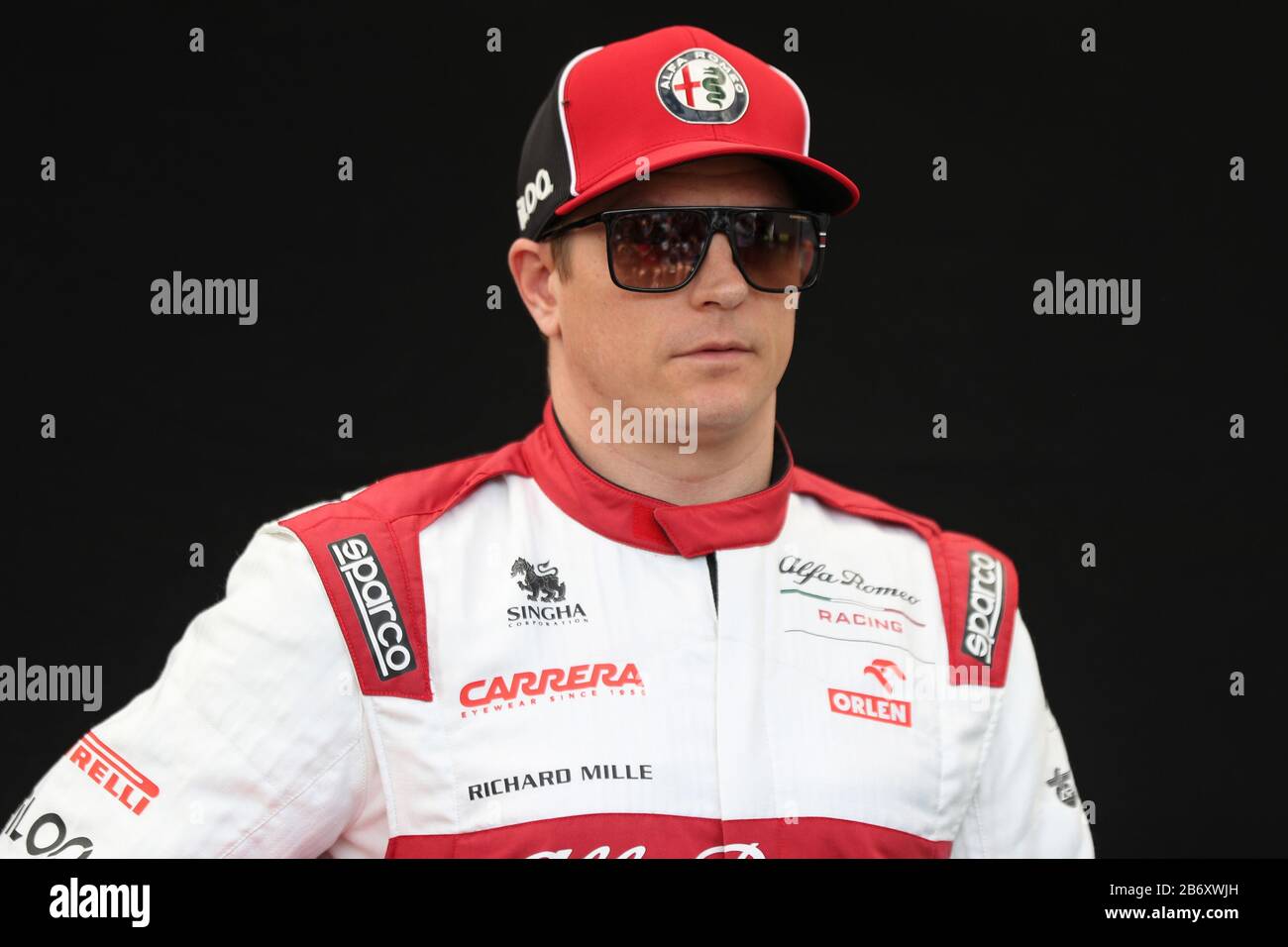 Melbourne, Australia. 12th Marzo 2020; Formula Uno, Gran Premio D'Australia, Giorno Degli Arrivi; Alfa Romeo Racing Orlen, Kimi Raikkonen Credit: Action Plus Sports Images/Alamy Live News Foto Stock