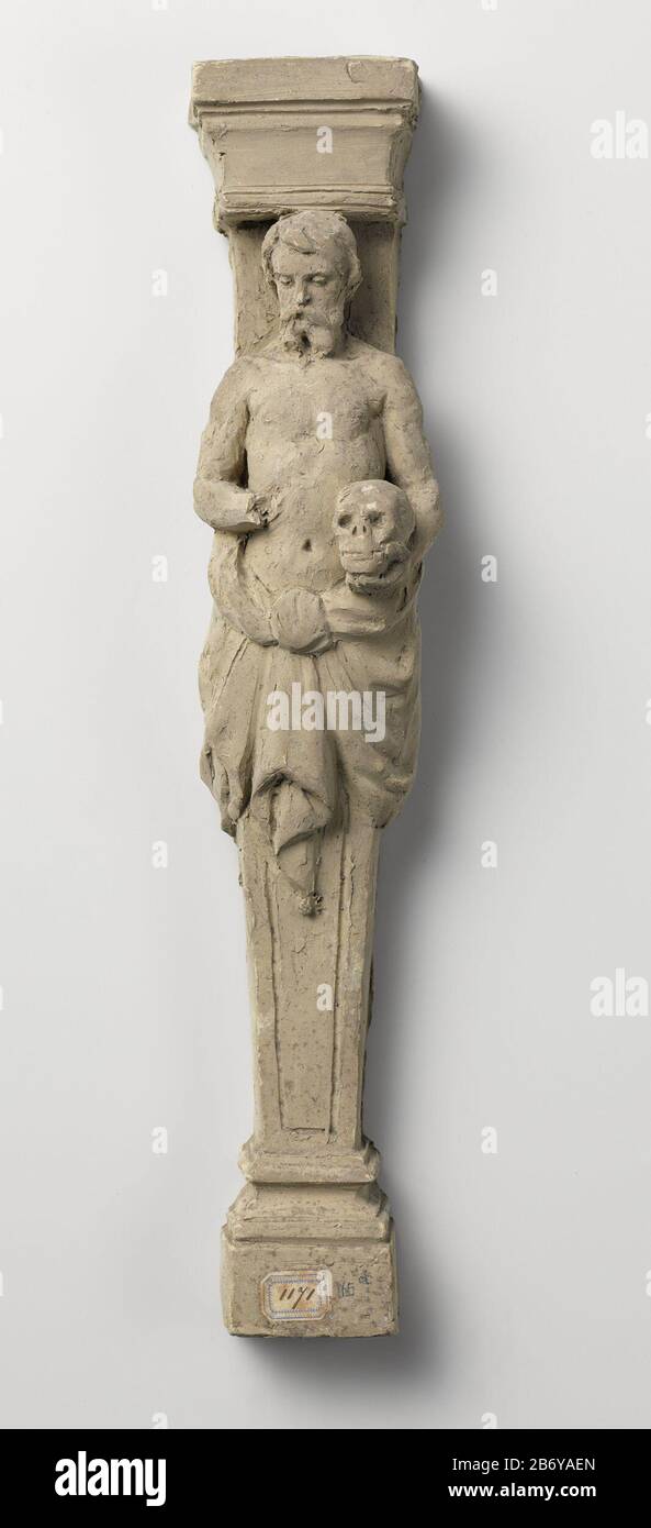 Karyatide De Medische Wetenschap Karyatide: De Medische Wetenschap Tipo Di Oggetto : Beeldhouwwerk Objectnummer: Bk-18818-D Produttore : Beeldhouwer: Eugène Lacomblé Dating: Ca. 1828 - ca. 1905 Materiale: Klei dimensioni: H 43 cm. × b 8,5 cm. × d 8 cm. Foto Stock