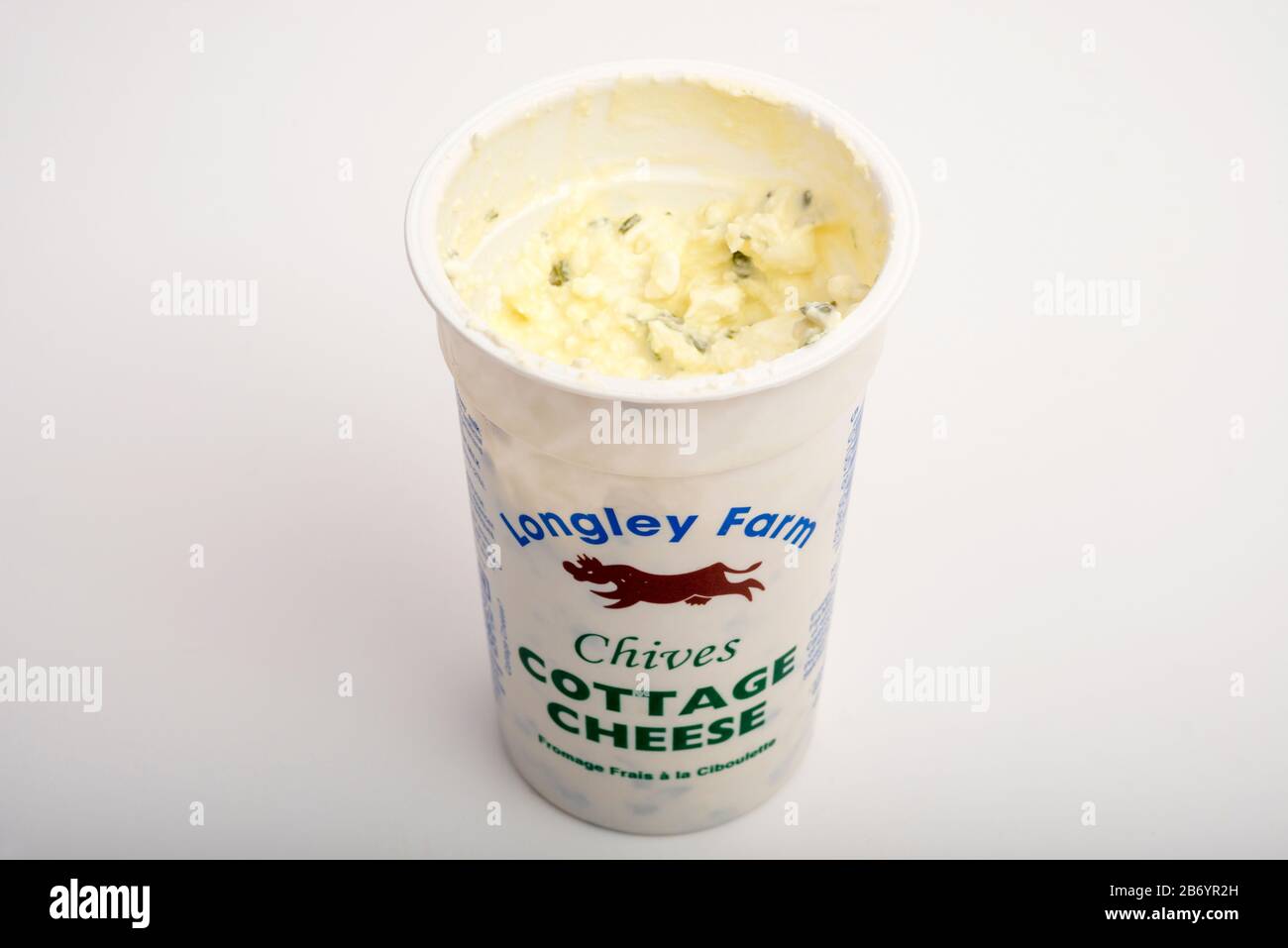 Longley Farm erba cipollina formaggio Foto Stock