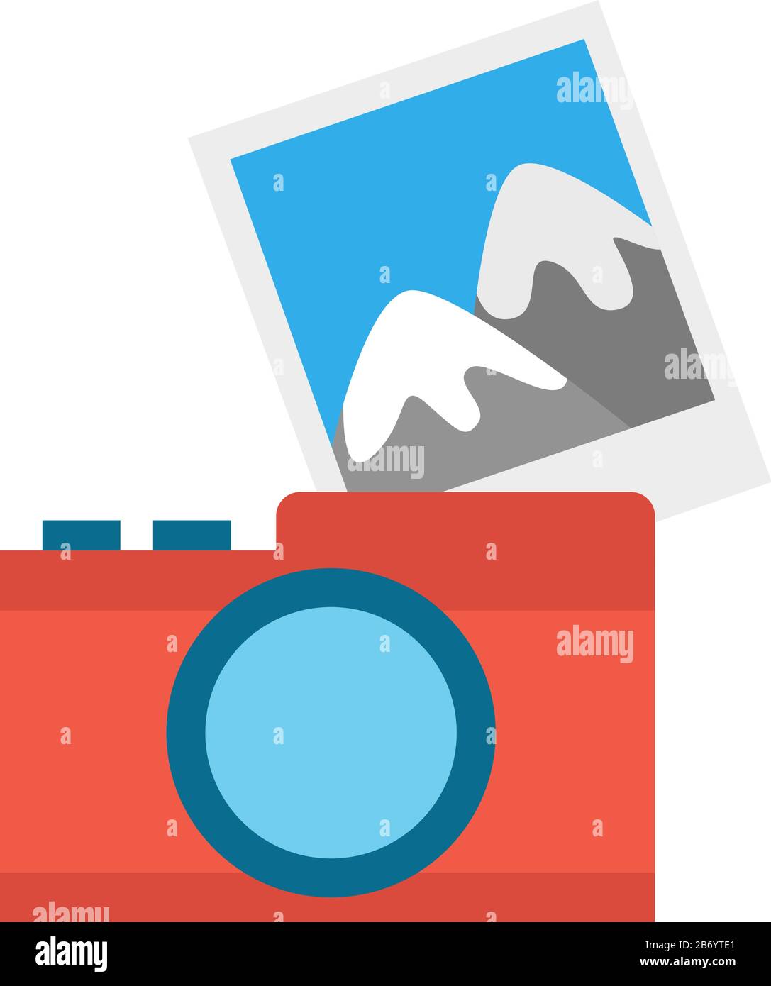 Foto Polaroid, illustrazione, vettore su sfondo bianco. Illustrazione Vettoriale