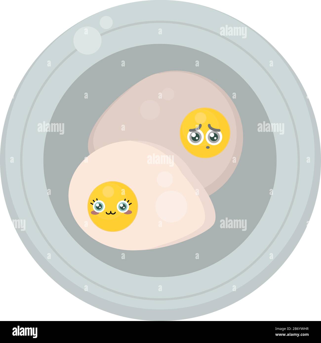 Frittata in piatto, illustrazione, vettore su sfondo bianco. Illustrazione Vettoriale