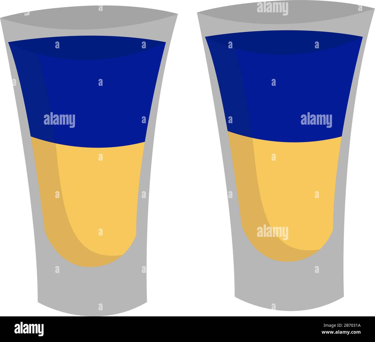 Shot di alcool, illustrazione, vettore su sfondo bianco. Illustrazione Vettoriale